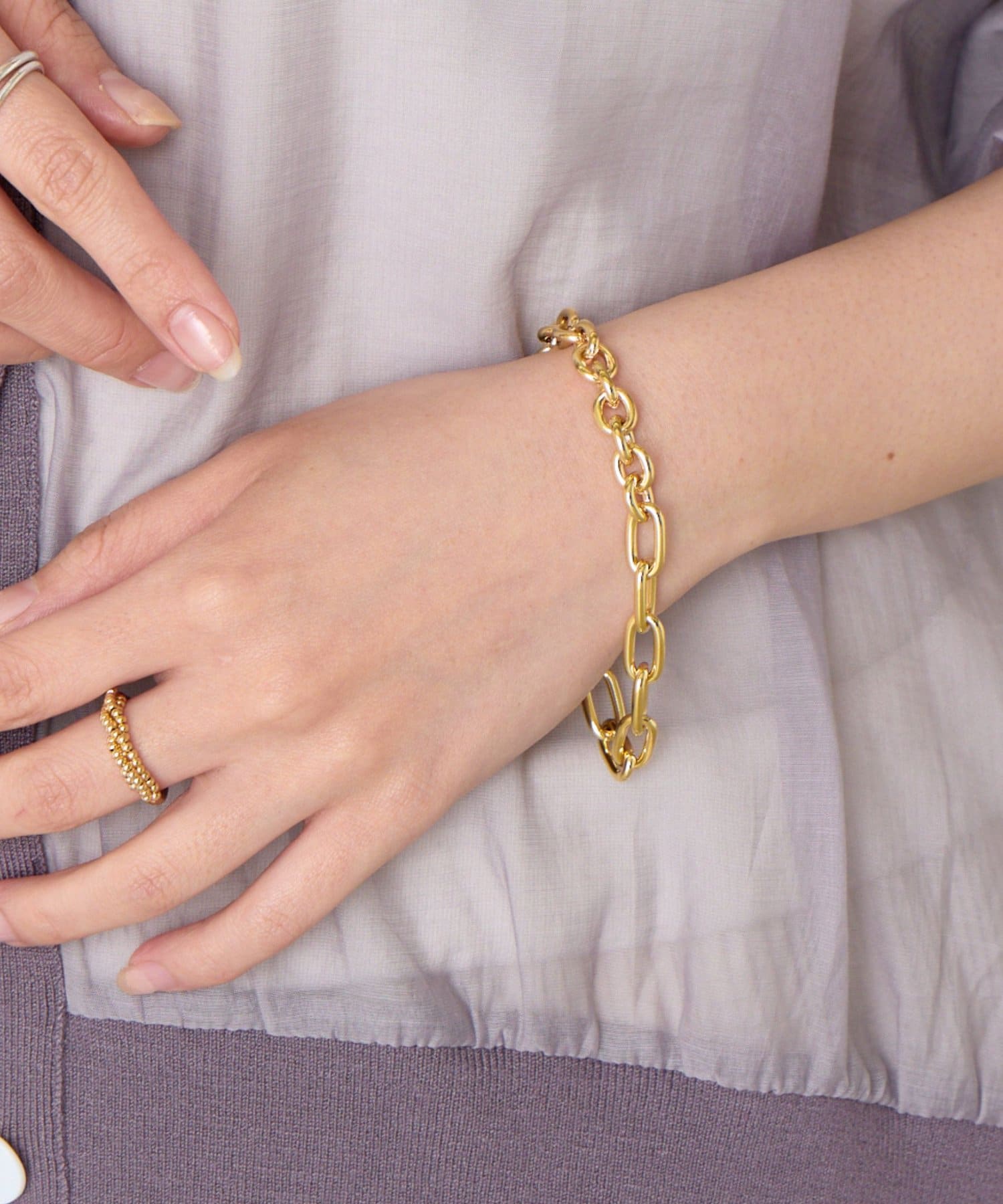 Jena　espace merveilleux(ジェナ　エスパスメルヴェイユ) コンビチェーンブレスレット