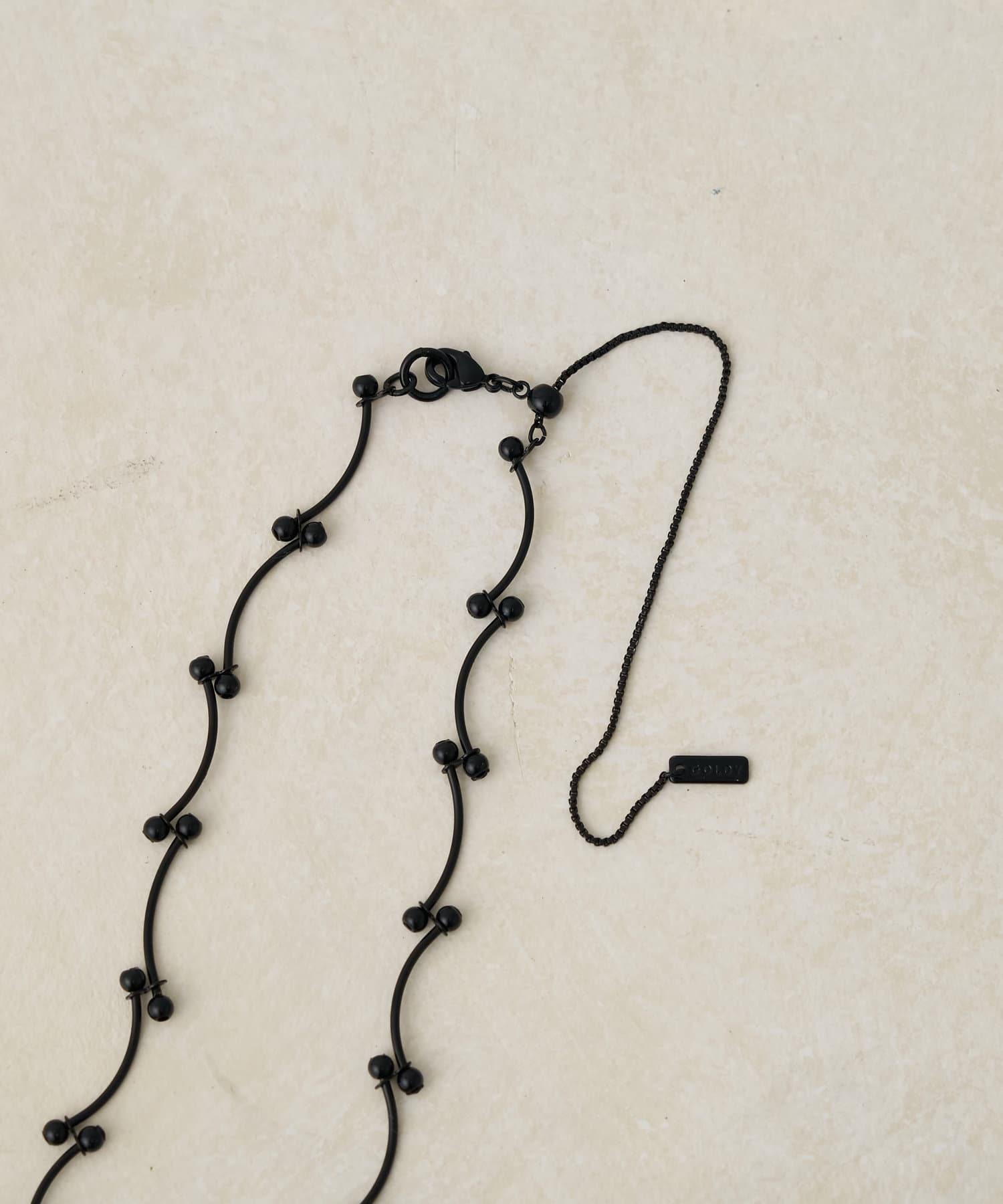 DISCOAT(ディスコート) 【GOLDY】バーベルチェーンネックレス