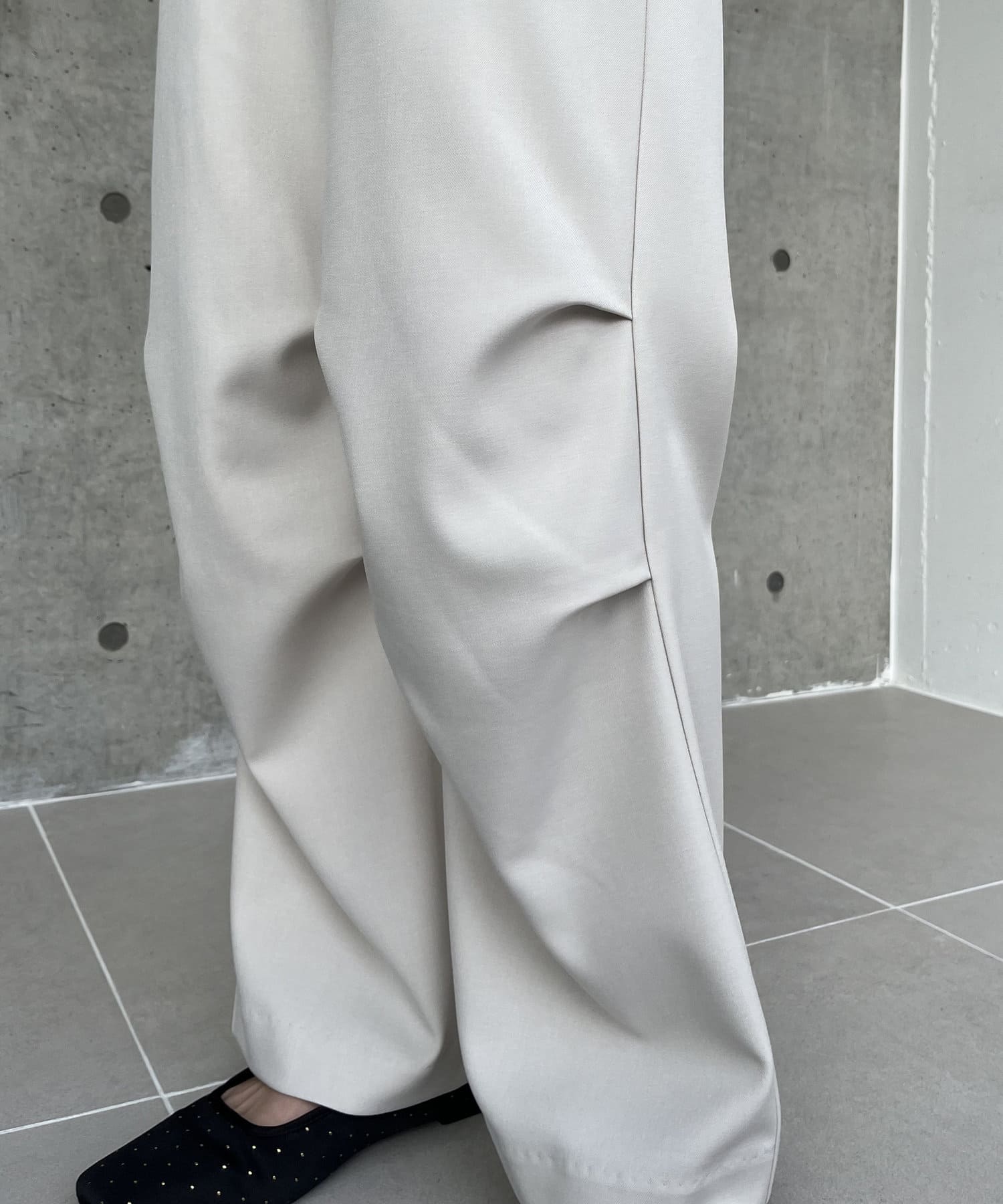 OUTLET(アウトレット) 【CAPRICIEUX LE'MAGE】膝タックパンツ