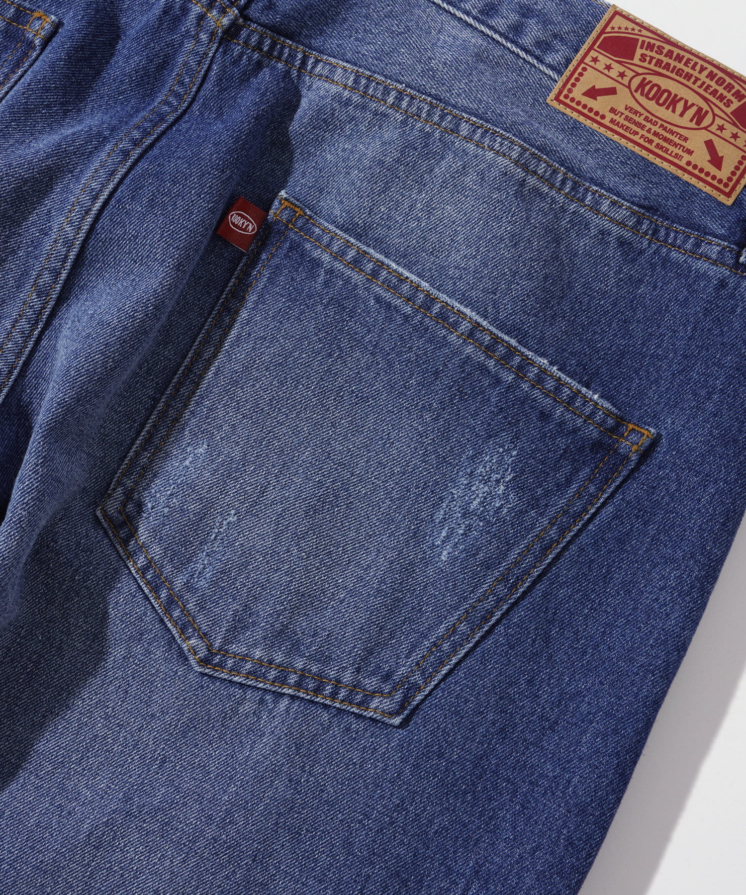 OUTLET(アウトレット) 【WHO'S WHO gallery】クラッシュワイドデニム