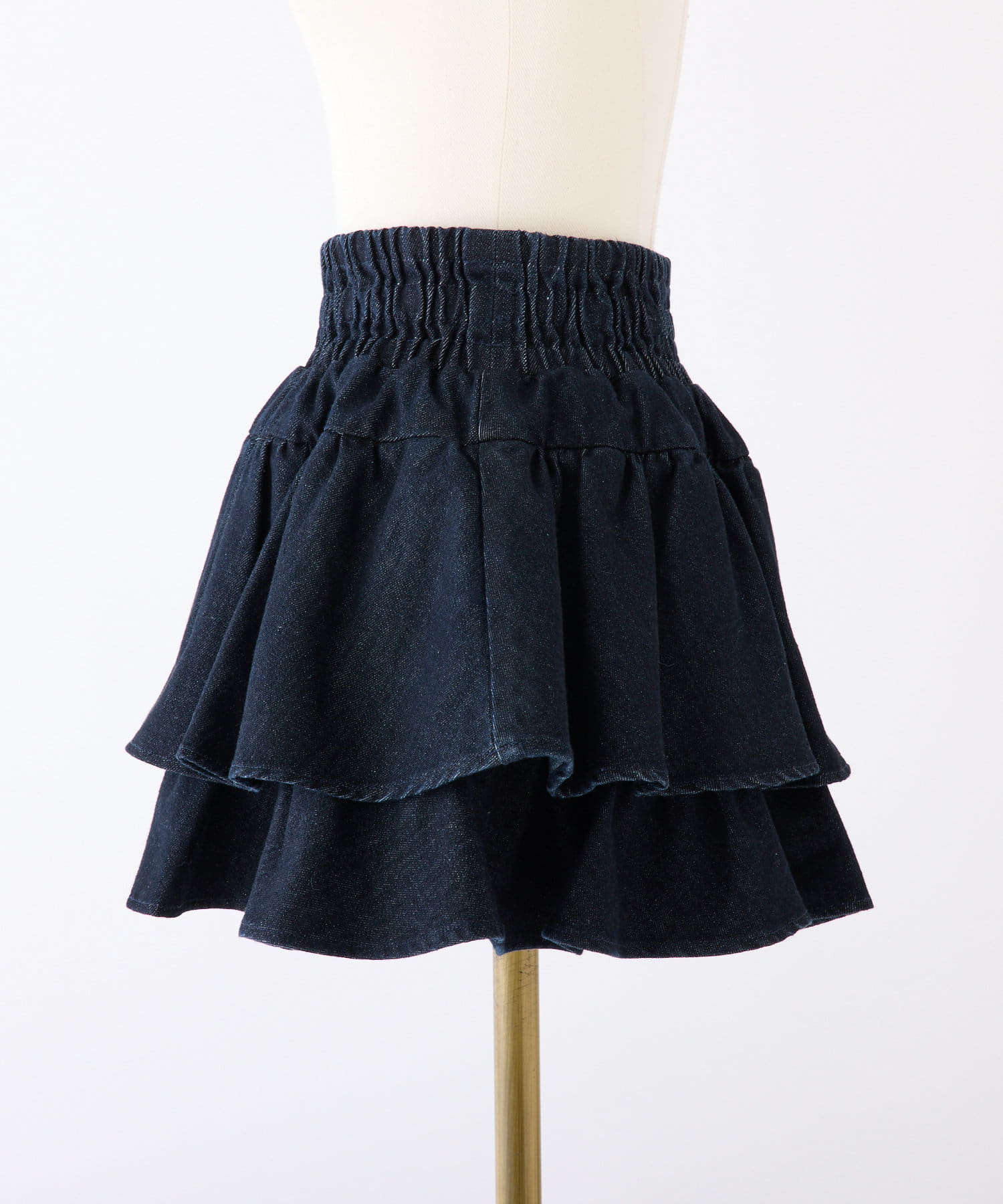 NICE CLAUP / OLIVE des OLIVE OUTLET(ナイスクラップ  / オリーブ デ オリーブ アウトレット) 【one after another】デニムティアードミニスカート