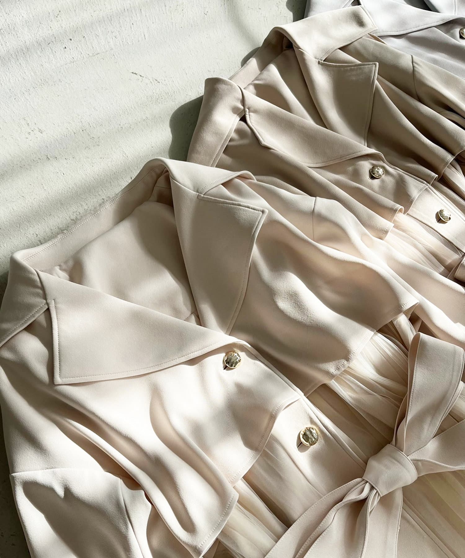 NICE CLAUP / OLIVE des OLIVE OUTLET(ナイスクラップ  / オリーブ デ オリーブ アウトレット) 【one after another】チュールトレンチ