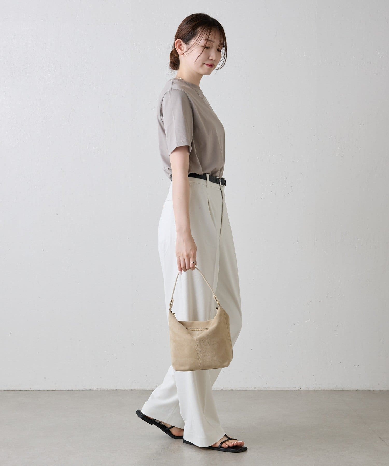  ★スエード ロゴ ショルダーバッグ ポシェット russet｜スエードシンプルショルダー | Rakuten Fashion(楽天