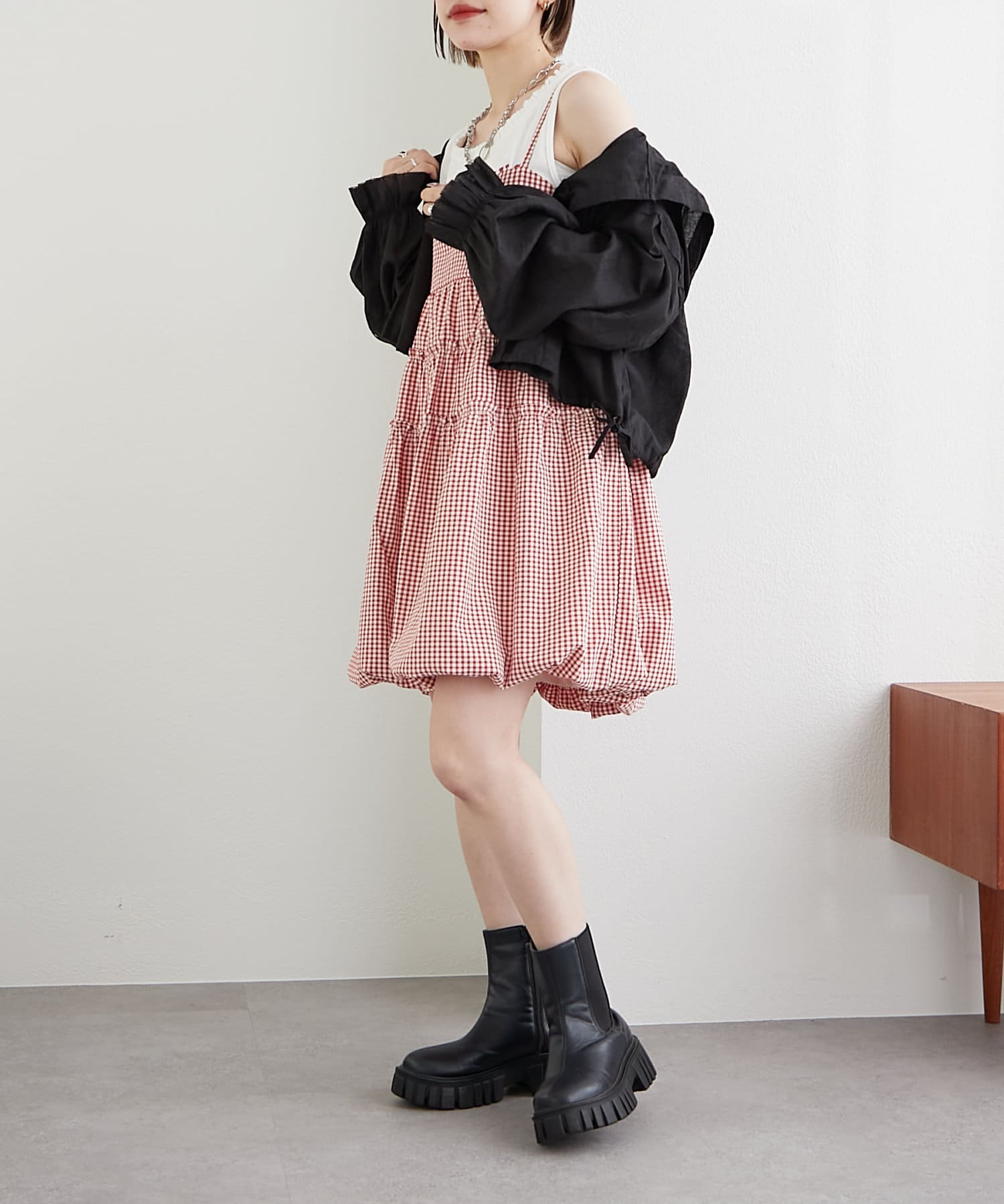 w closet(ダブルクローゼット) 【3色展開】フーディーショートシャツ