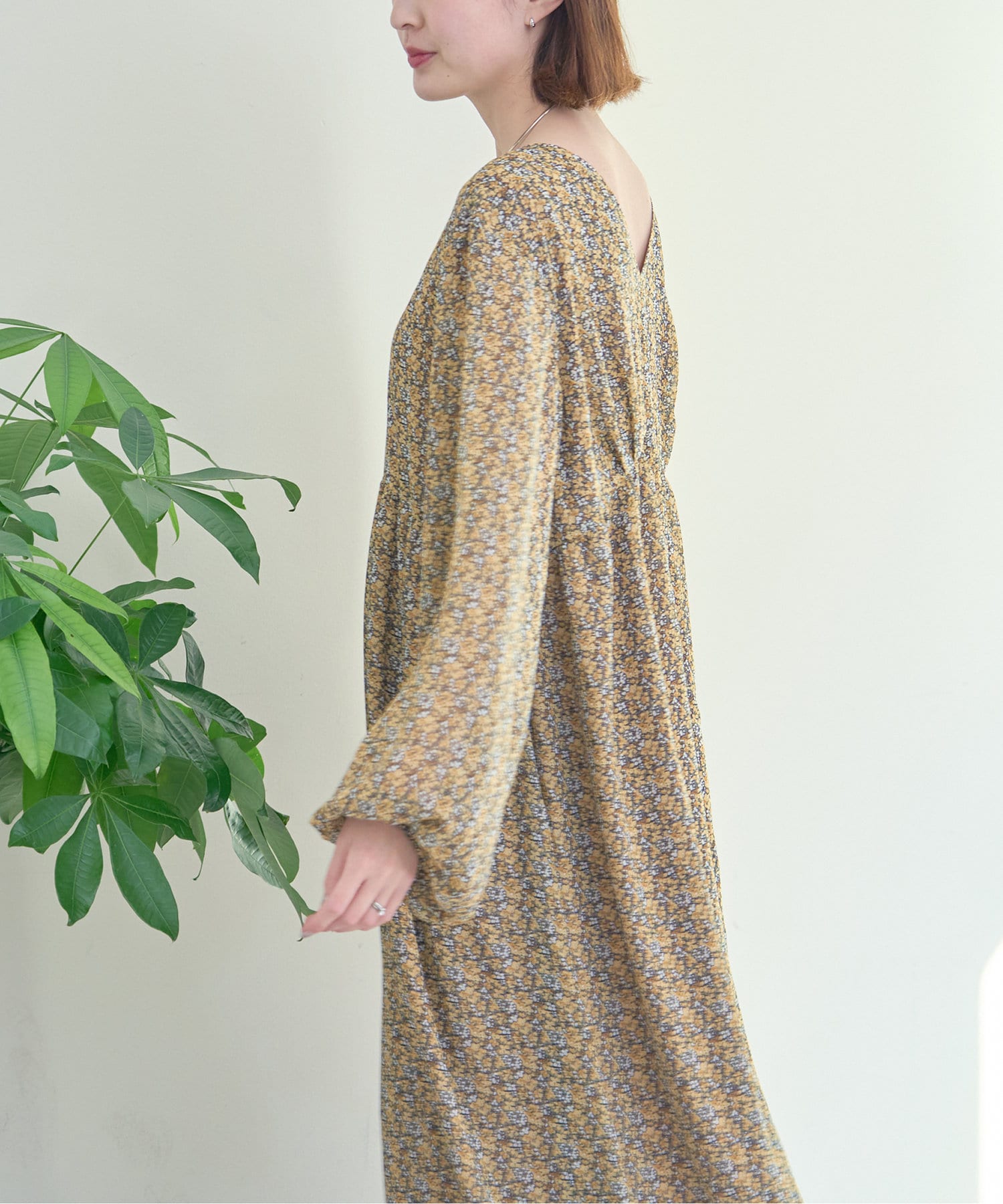 OUTLET(アウトレット) 【CIAOPANIC TYPY】前後2WAYボリュームスリーブロングワンピース