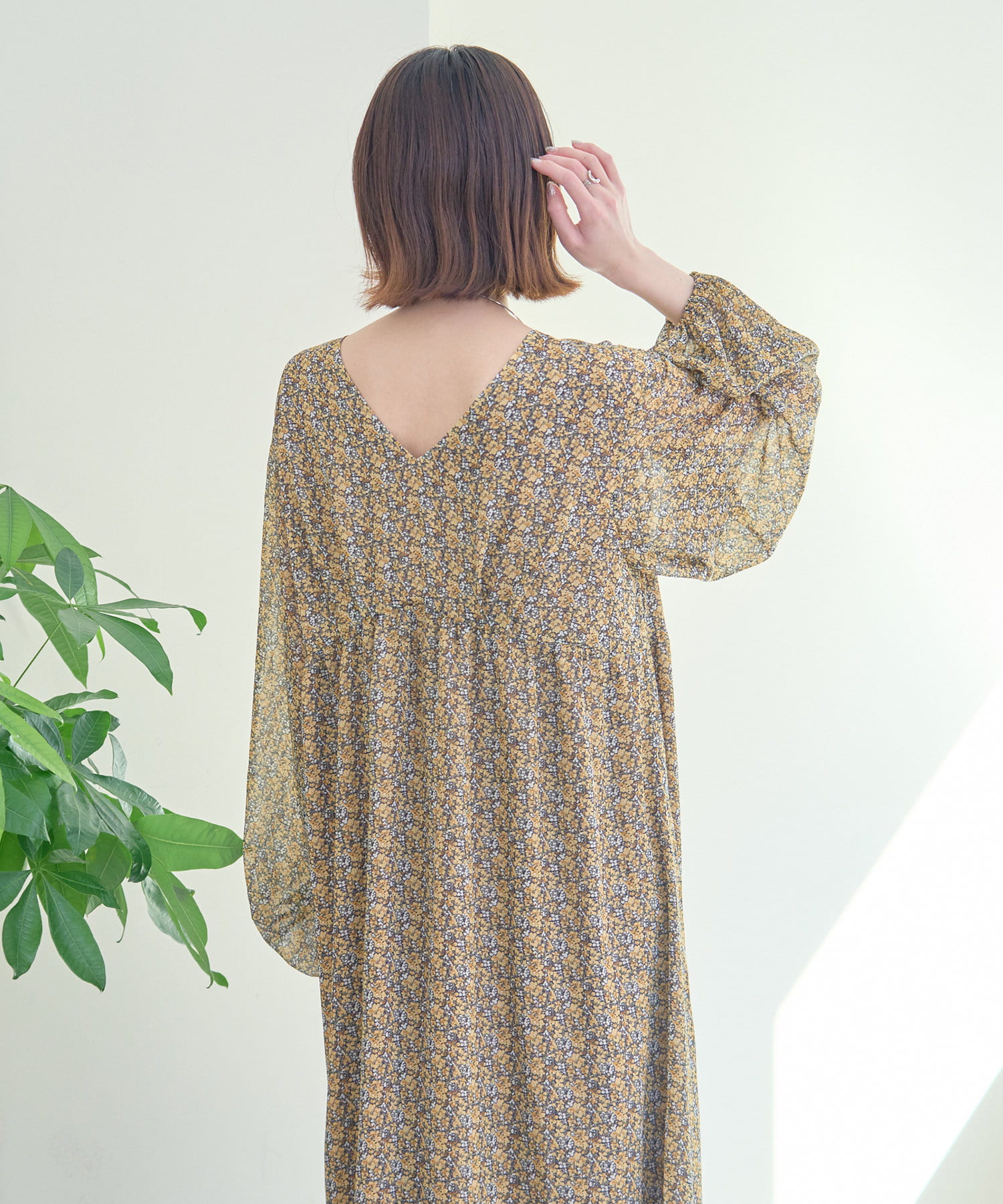 OUTLET(アウトレット) 【CIAOPANIC TYPY】前後2WAYボリュームスリーブロングワンピース