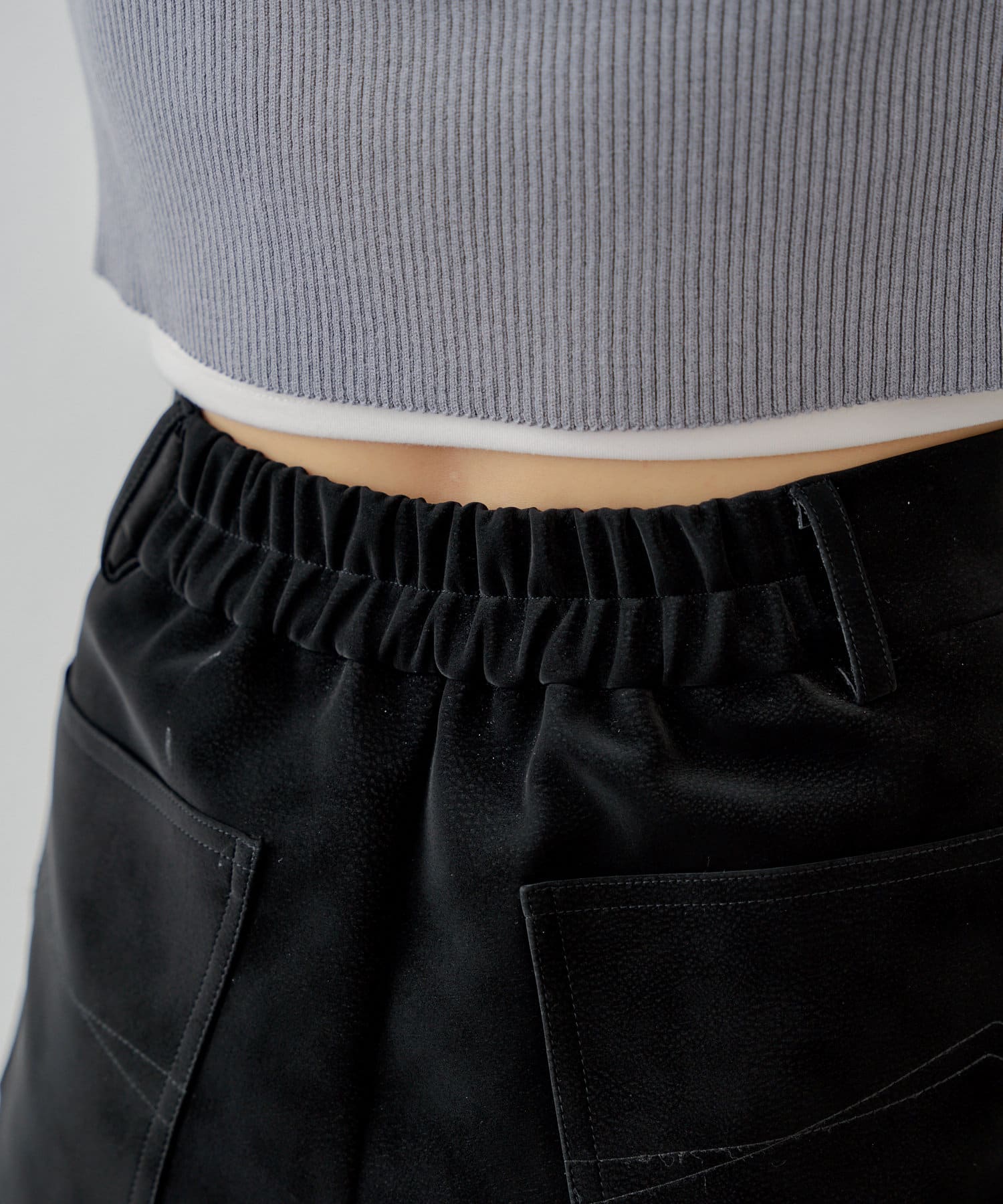 OUTLET(アウトレット) 【Chico】スエードライクショートキュロットパンツ