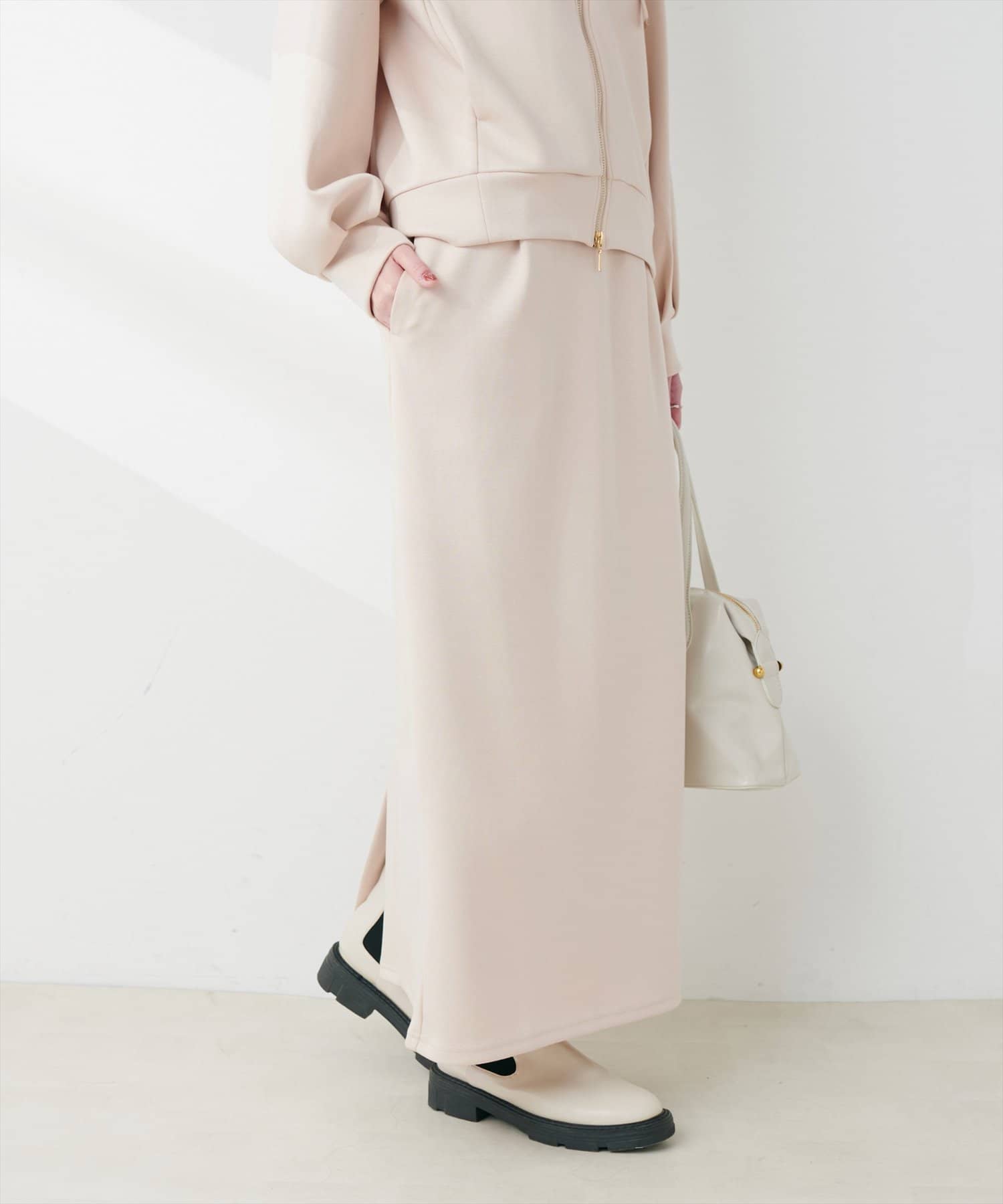 NICE CLAUP / OLIVE des OLIVE OUTLET(ナイスクラップ  / オリーブ デ オリーブ アウトレット) 【natural couture】ふわもちタイトナロースカート