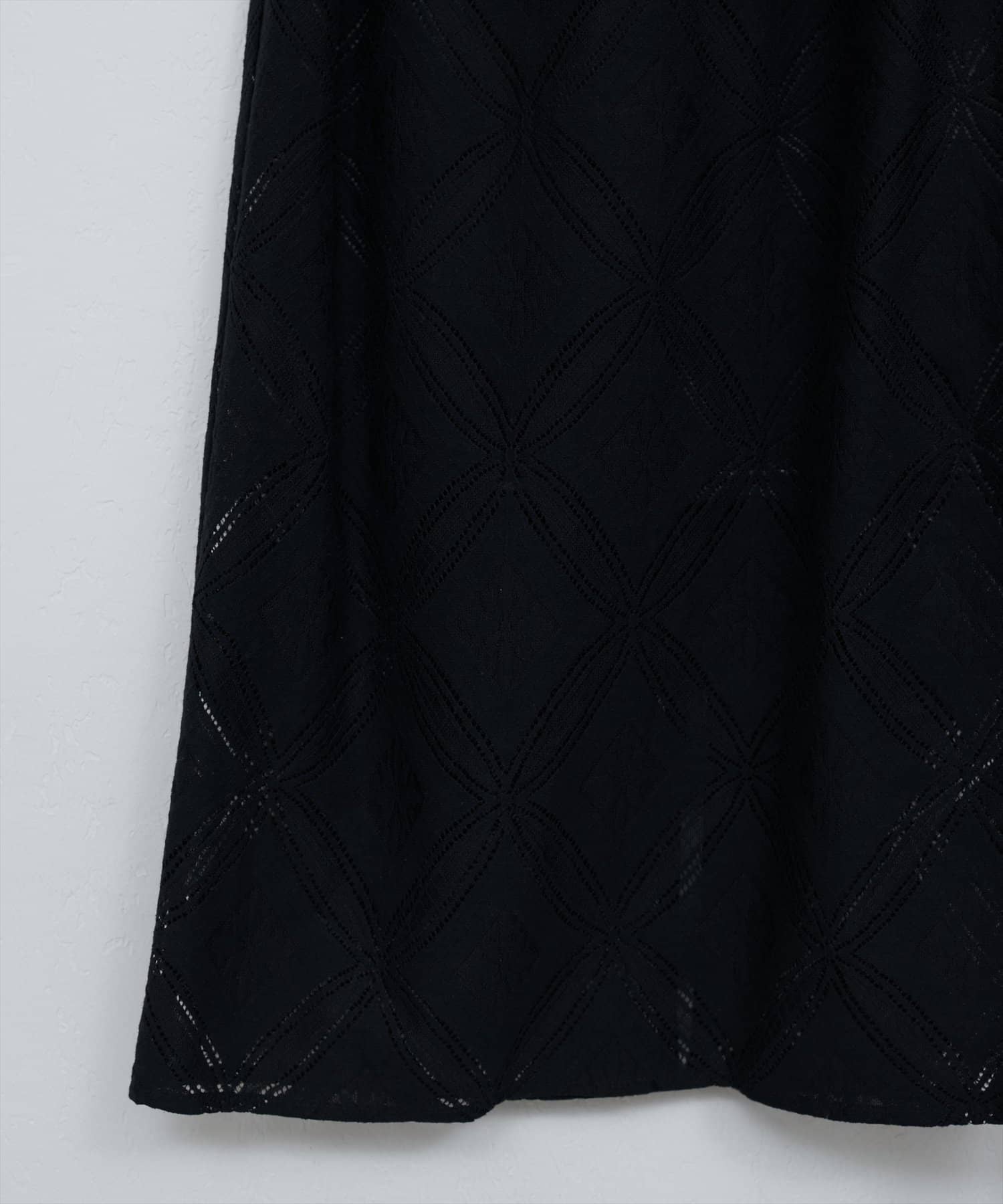NICE CLAUP / OLIVE des OLIVE OUTLET(ナイスクラップ  / オリーブ デ オリーブ アウトレット) 【natural couture】幾何柄レースタイトスカート