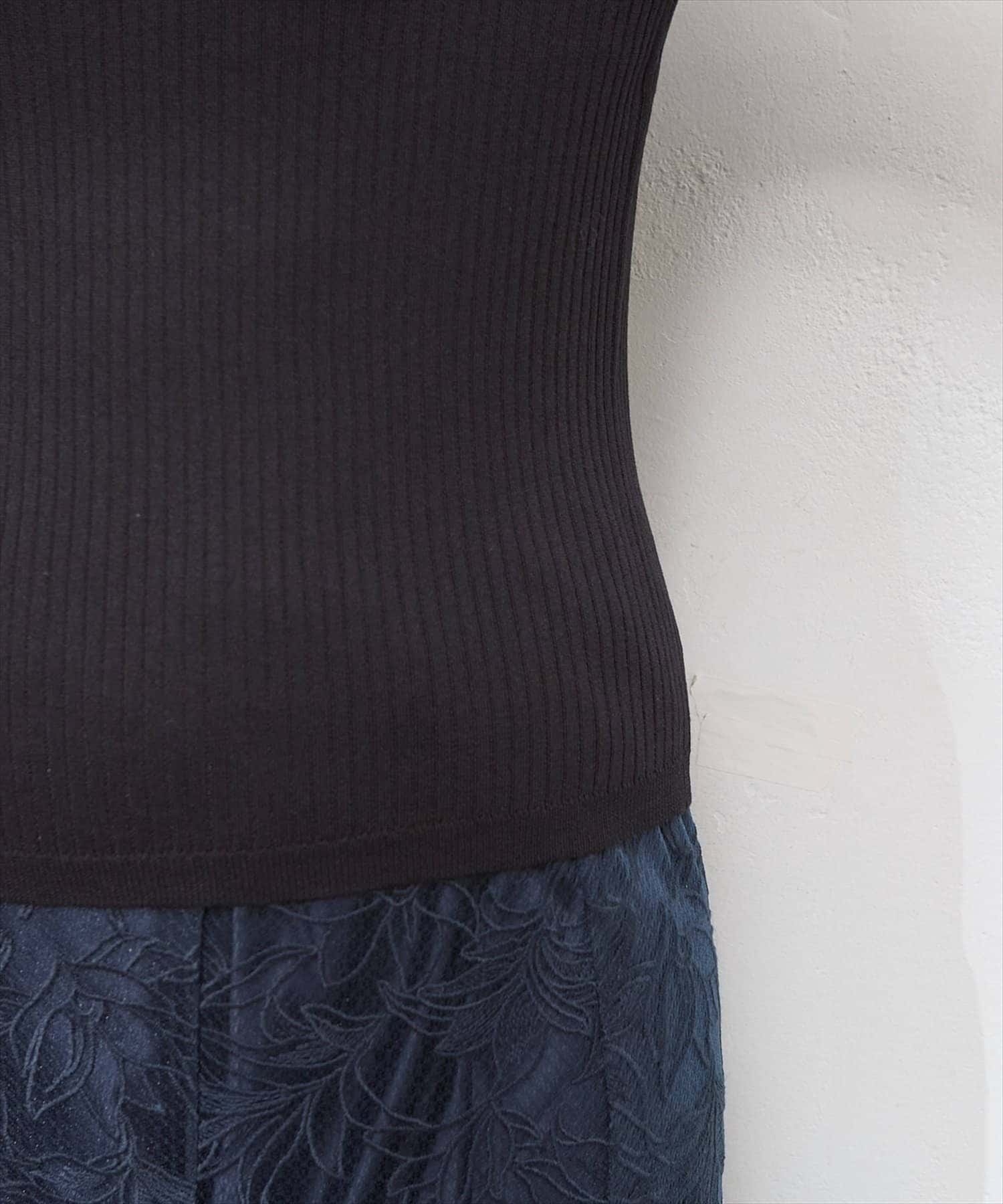 NICE CLAUP / OLIVE des OLIVE OUTLET(ナイスクラップ  / オリーブ デ オリーブ アウトレット) 【natural couture】袖口シアーリブニット