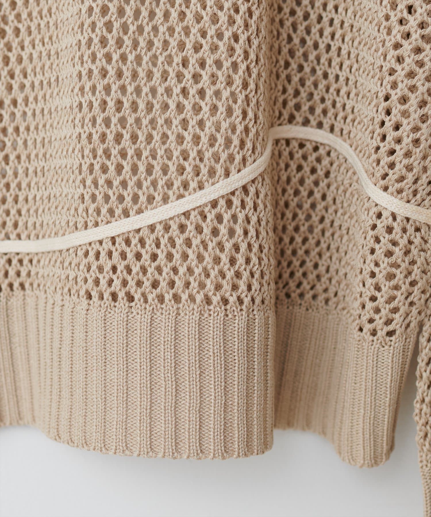 NICE CLAUP / OLIVE des OLIVE OUTLET(ナイスクラップ  / オリーブ デ オリーブ アウトレット) 【natural couture】コード刺繍透かしプルオーバー