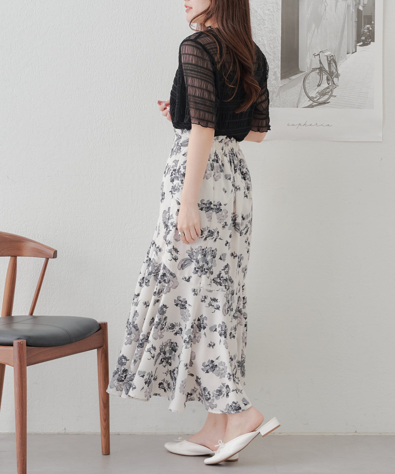 NICE CLAUP / OLIVE des OLIVE OUTLET(ナイスクラップ  / オリーブ デ オリーブ アウトレット) 【RMAF】レースプルオーバー+キャミソールセット