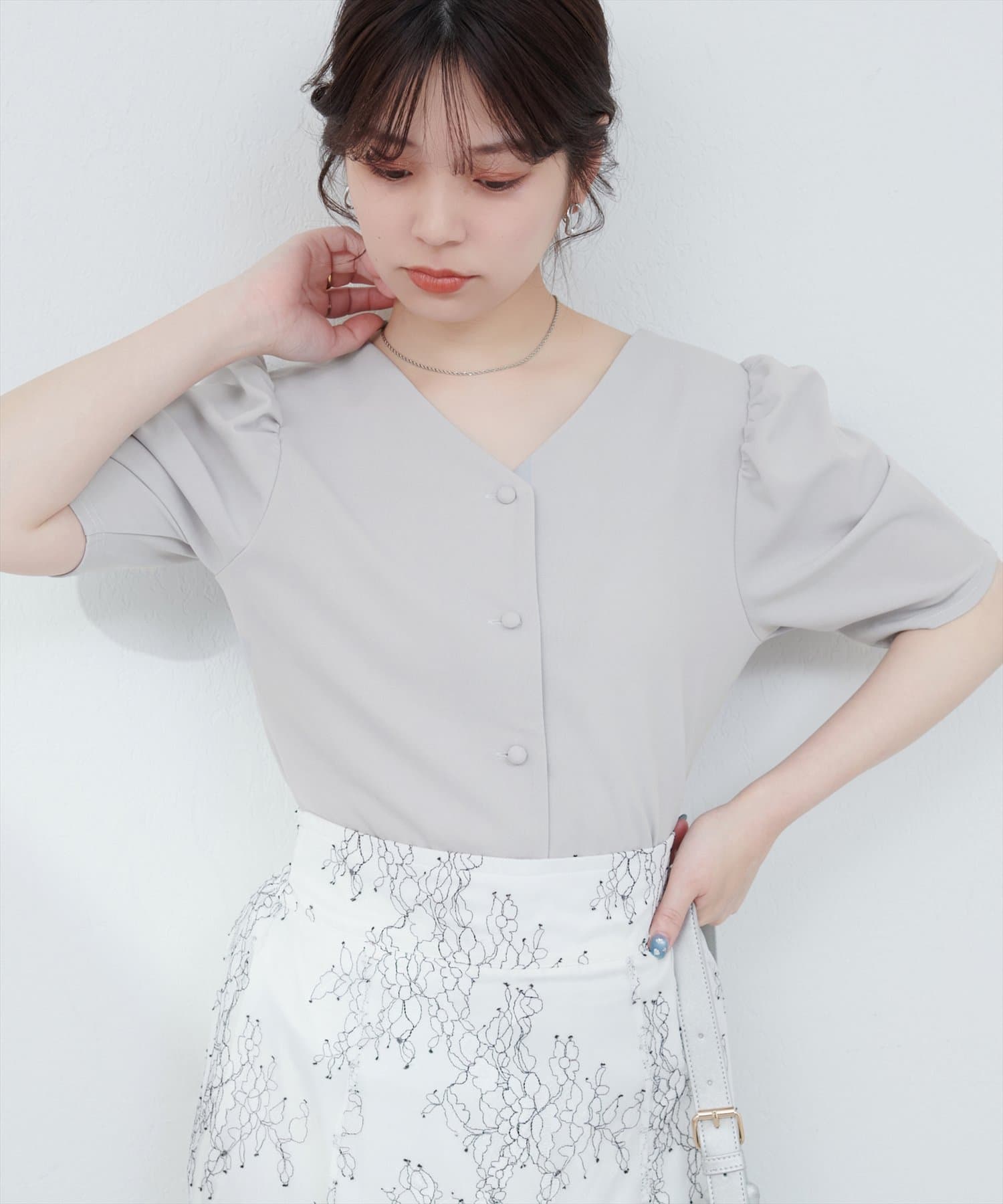 WEB限定】前後2WAYパフスリーブブラウス | natural couture