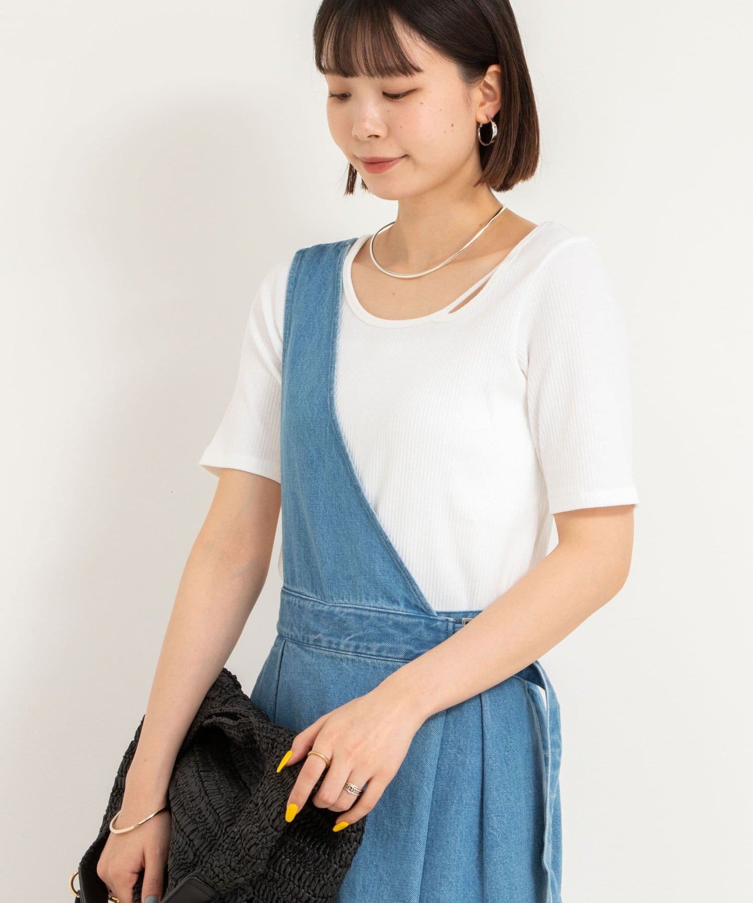 tシャツ ランダムテレコ2WAYプルオーバー レディース ランダムテレコ2WAYプルオーバー | NOLLEY'S(ノーリーズ
