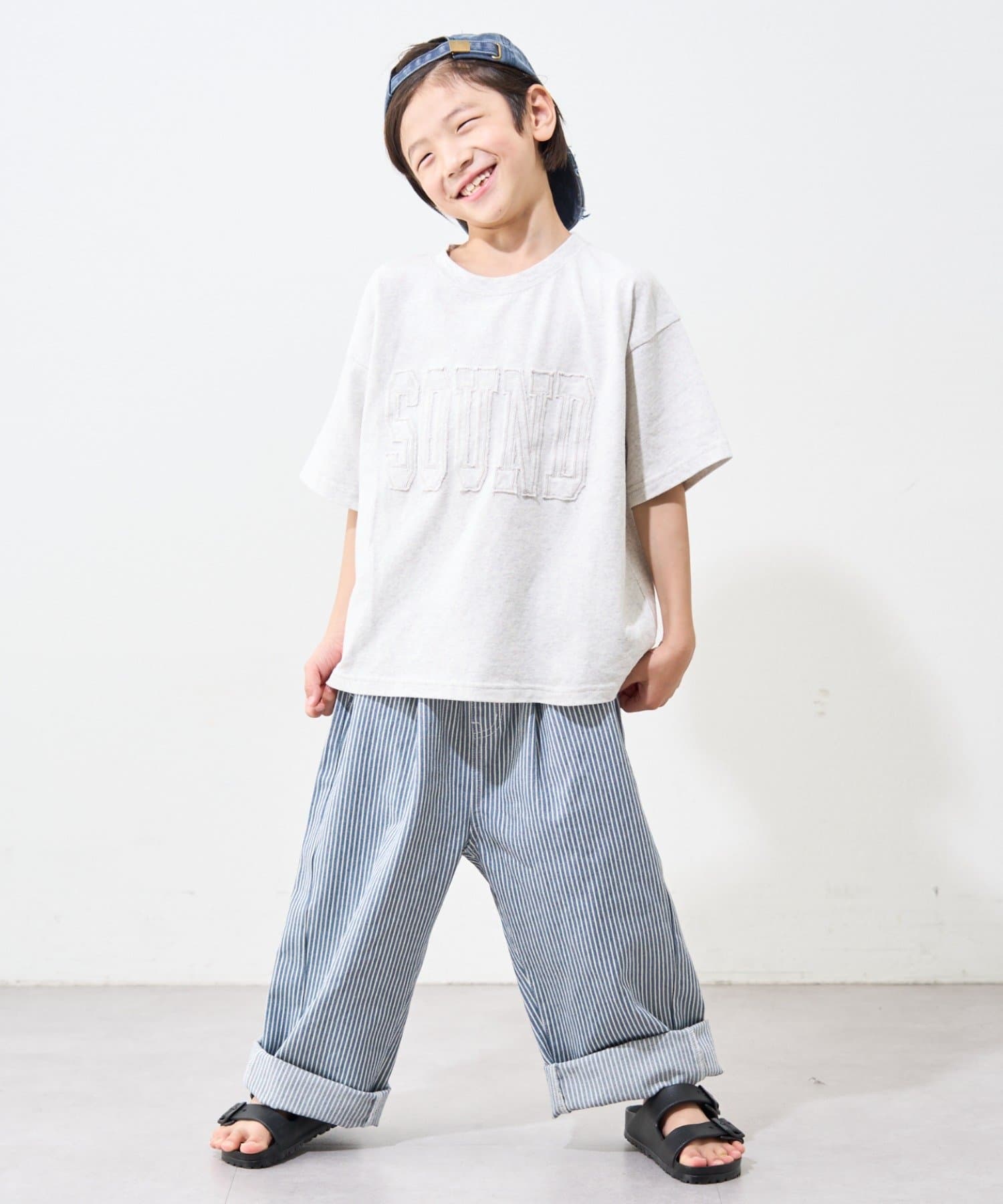 CIAOPANIC TYPY(チャオパニックティピー) 【KIDS】紐付き風ワイドイージーデニム