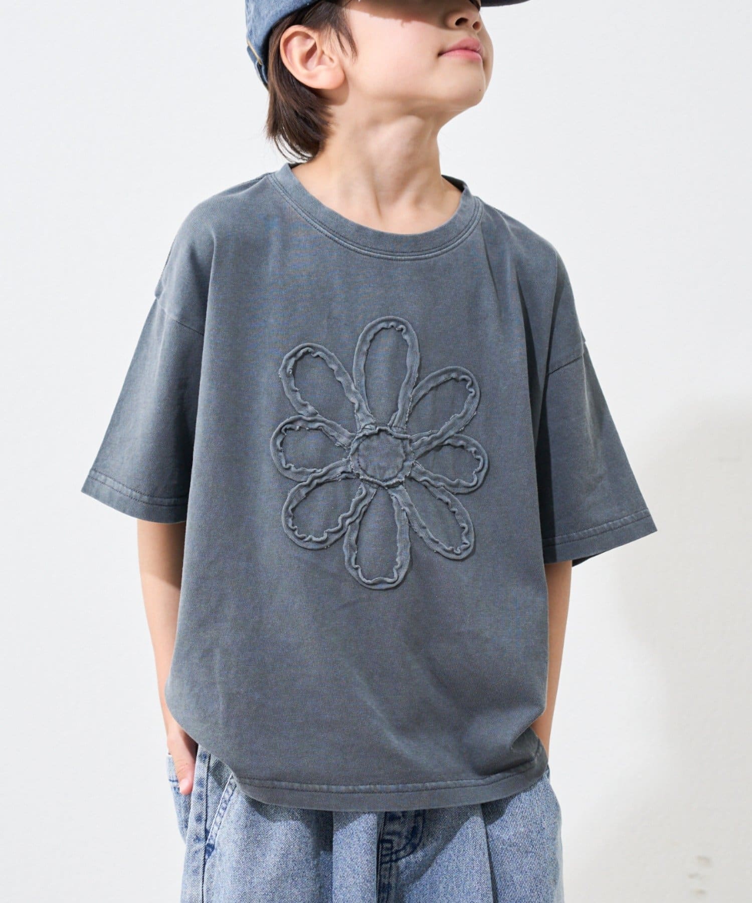 CIAOPANIC TYPY(チャオパニックティピー) 【WEB限定】【KIDS】ピグメント加工フラワーロープTee