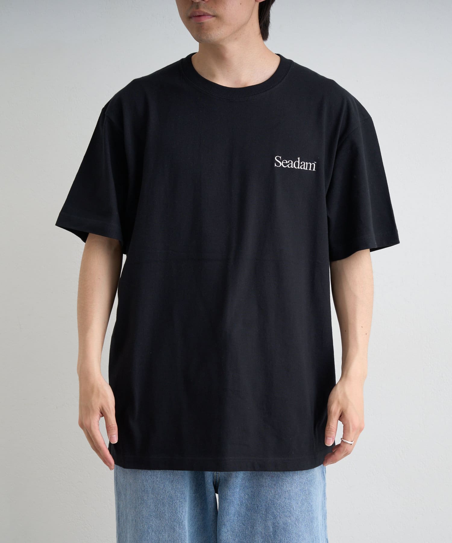 CIAOPANIC TYPY(チャオパニックティピー) 【SEADAM】〈UNISEX〉ロゴ刺繍ワンポイントTEE