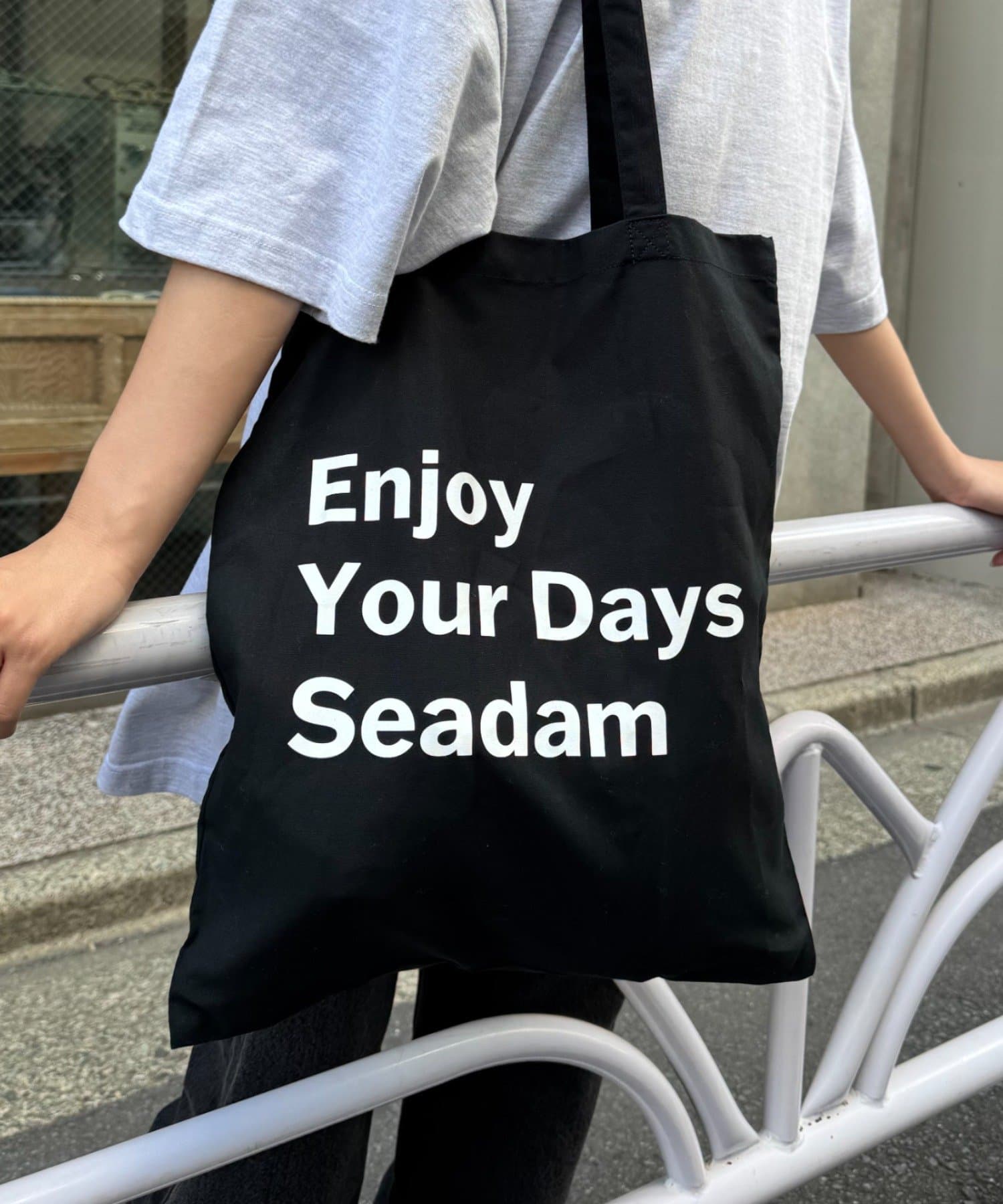 CIAOPANIC TYPY(チャオパニックティピー) 【SEADAM】〈UNISEX〉メッセージプリントトートバッグ
