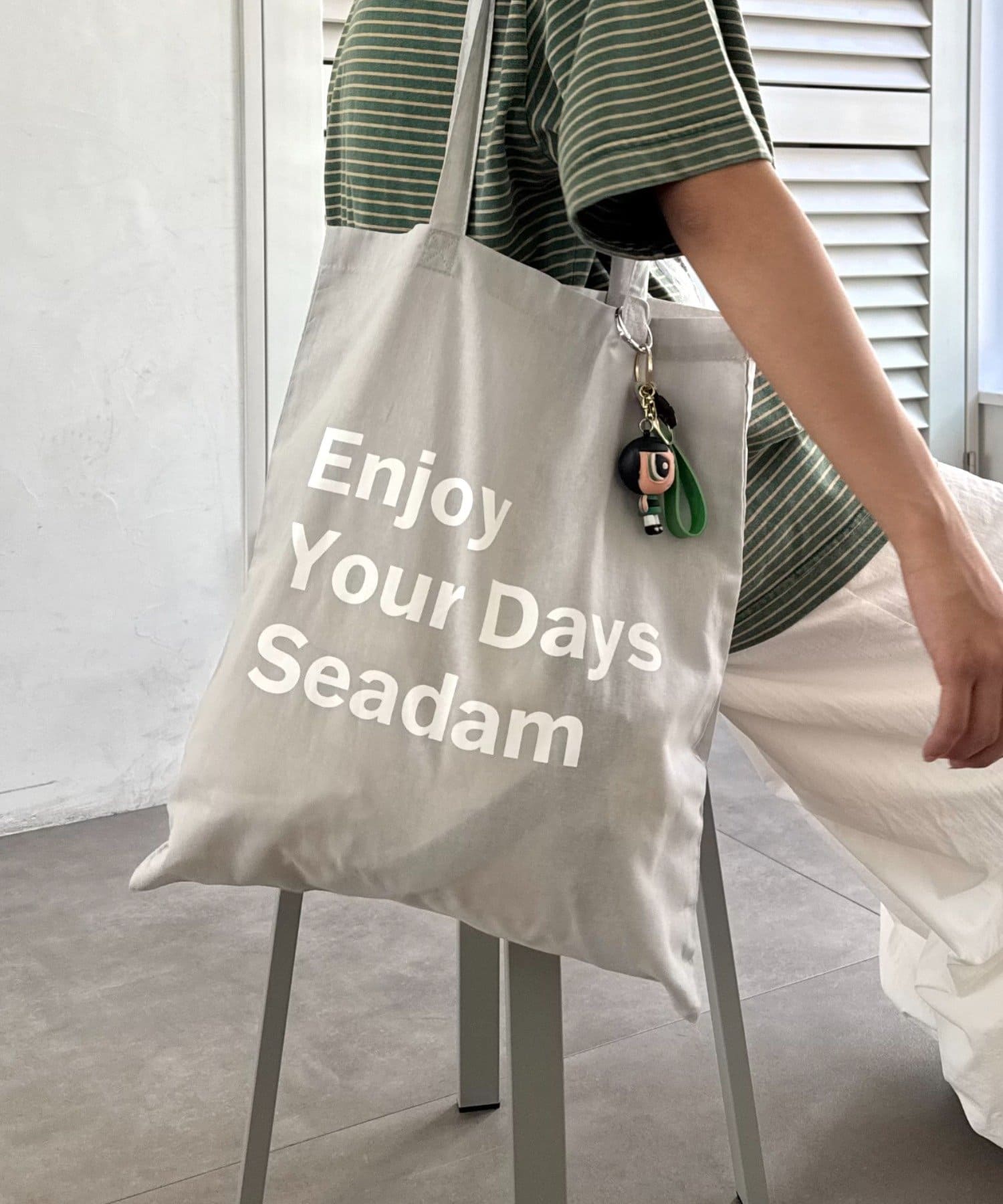 CIAOPANIC TYPY(チャオパニックティピー) 【SEADAM】〈UNISEX〉メッセージプリントトートバッグ