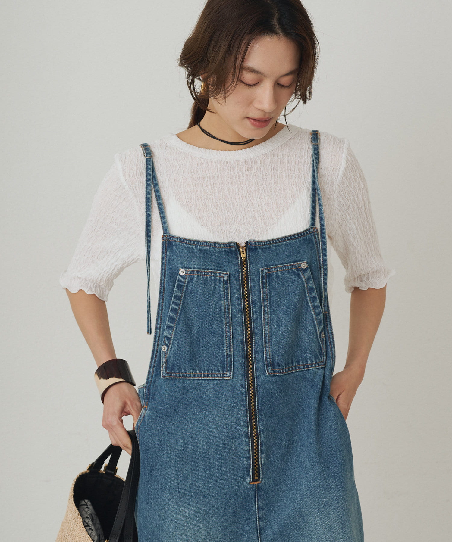 LOUNGEDRESS(ラウンジドレス) 2WAYシャーリングブラウス