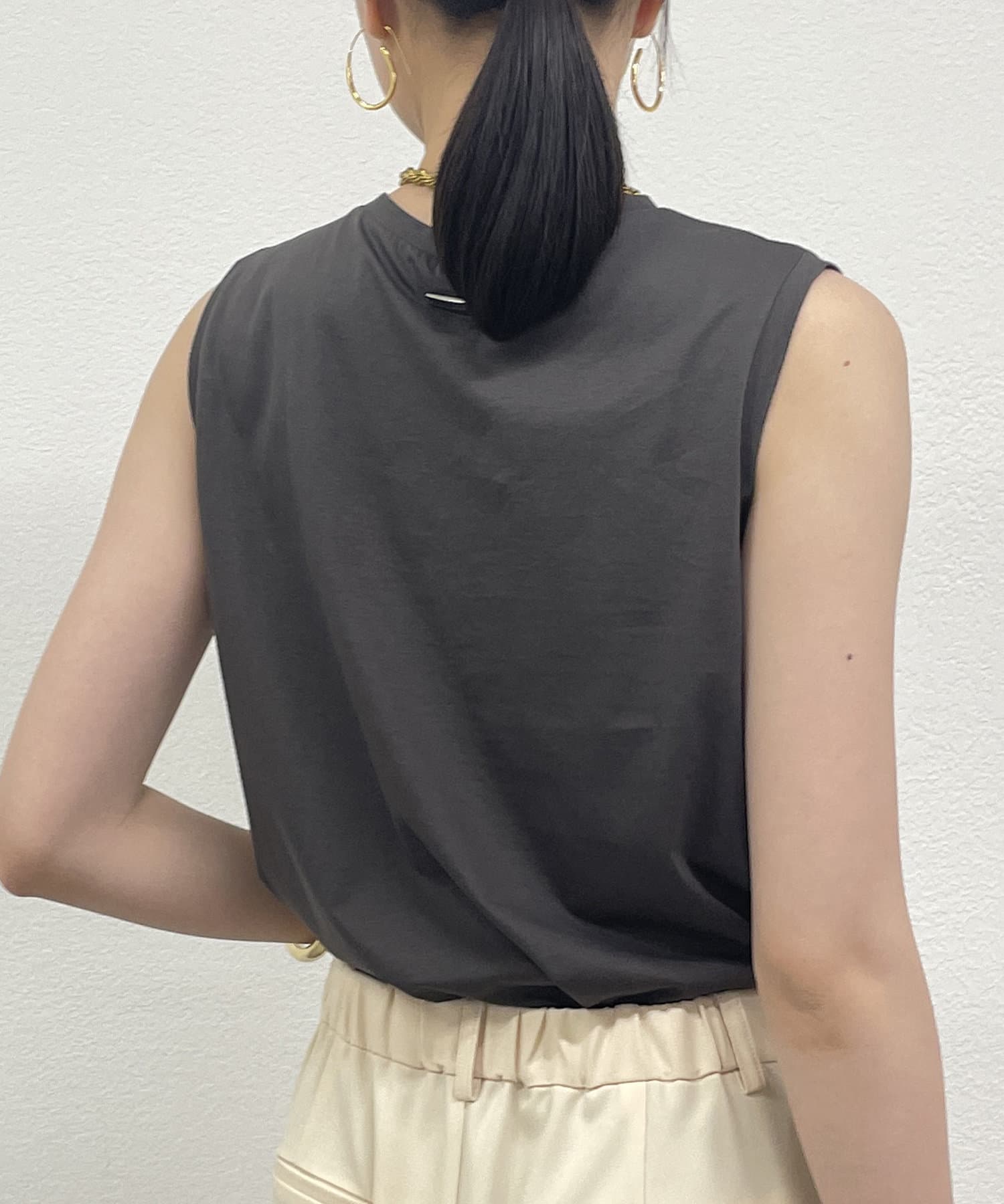 LOUNGEDRESS(ラウンジドレス) シルケットノースリカットソー