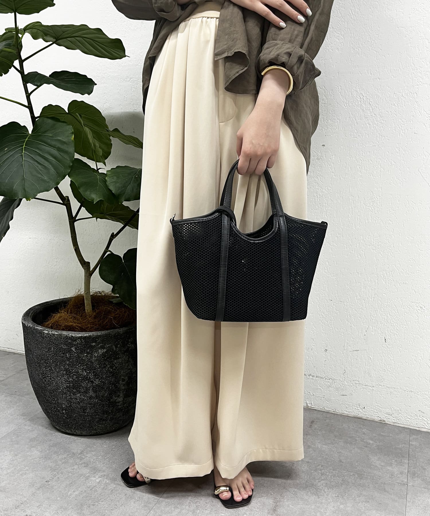 earthy_(アーシー) メッシュミニトートBag