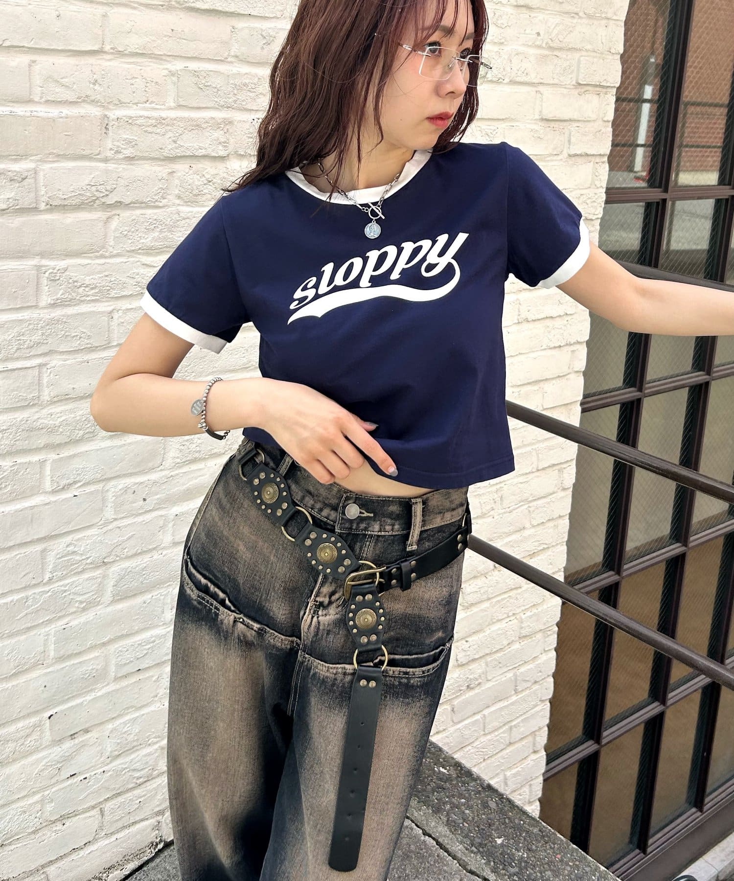 OUTLET(アウトレット) 【WHO'S WHO gallery】チアロゴリンガーTEE