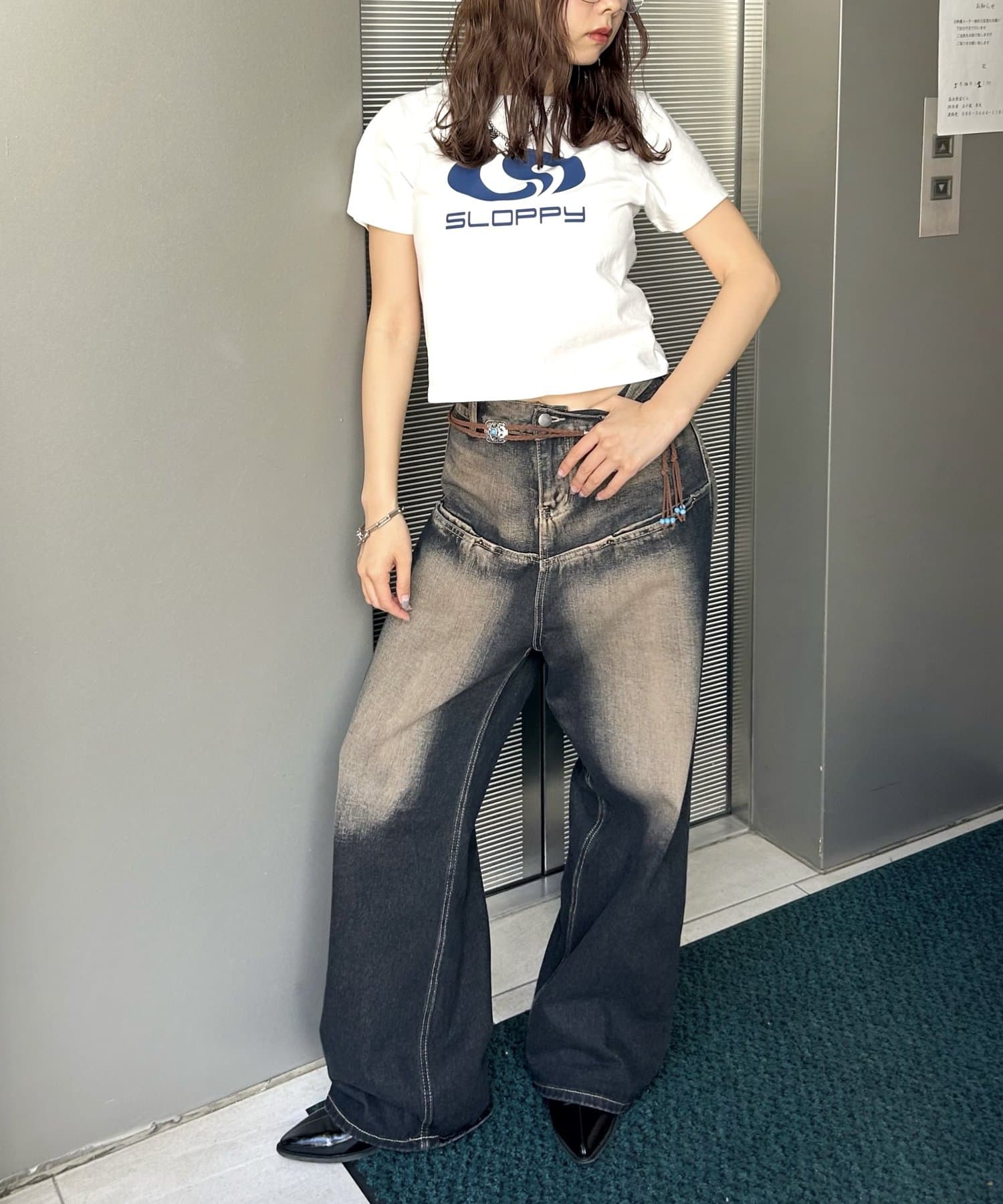 OUTLET(アウトレット) 【WHO'S WHO gallery】フューチャーロゴTEE