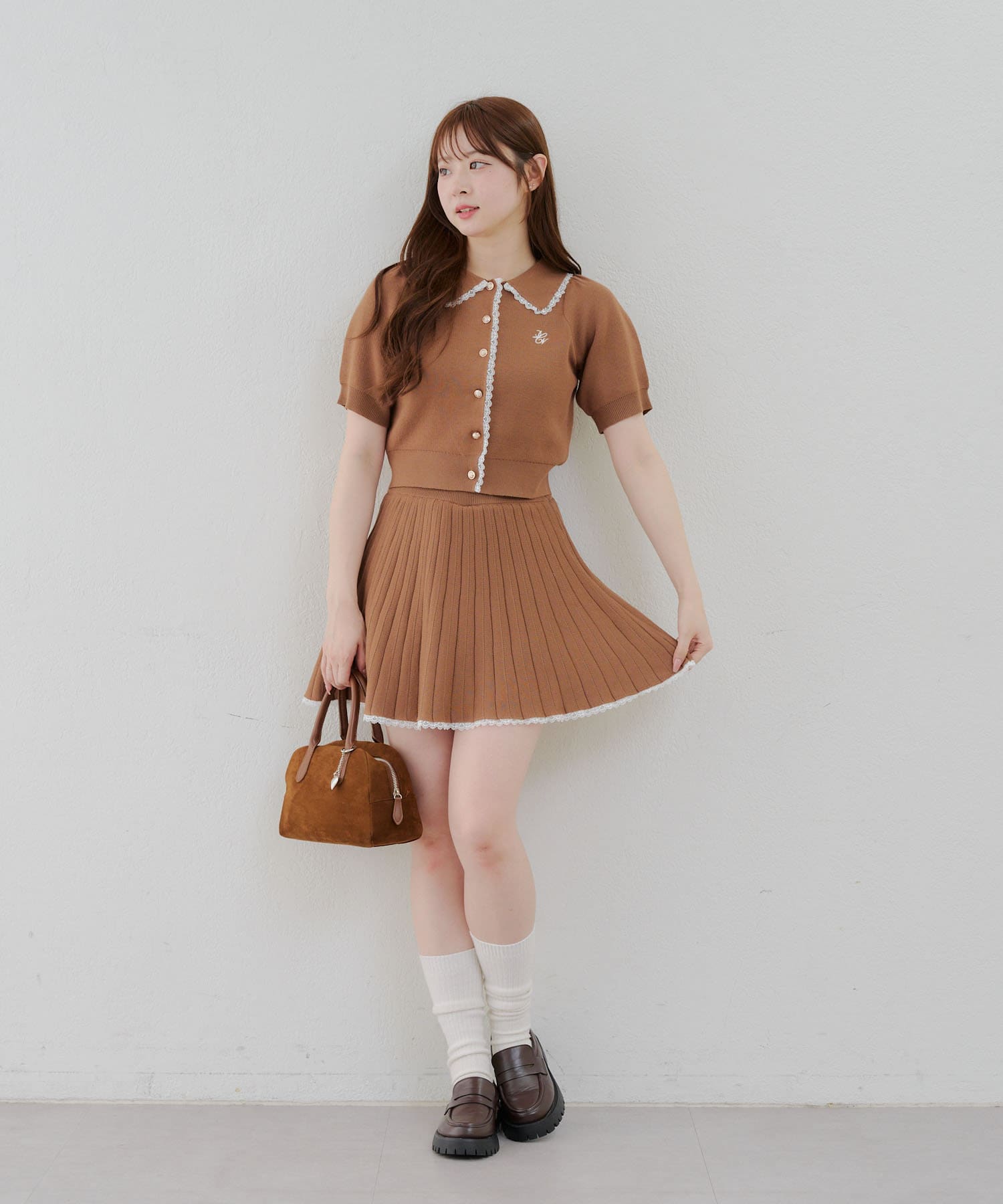 NICE CLAUP / OLIVE des OLIVE OUTLET(ナイスクラップ  / オリーブ デ オリーブ アウトレット) 【RMAF】【トレンドコーデ叶う】ニットセットアップ