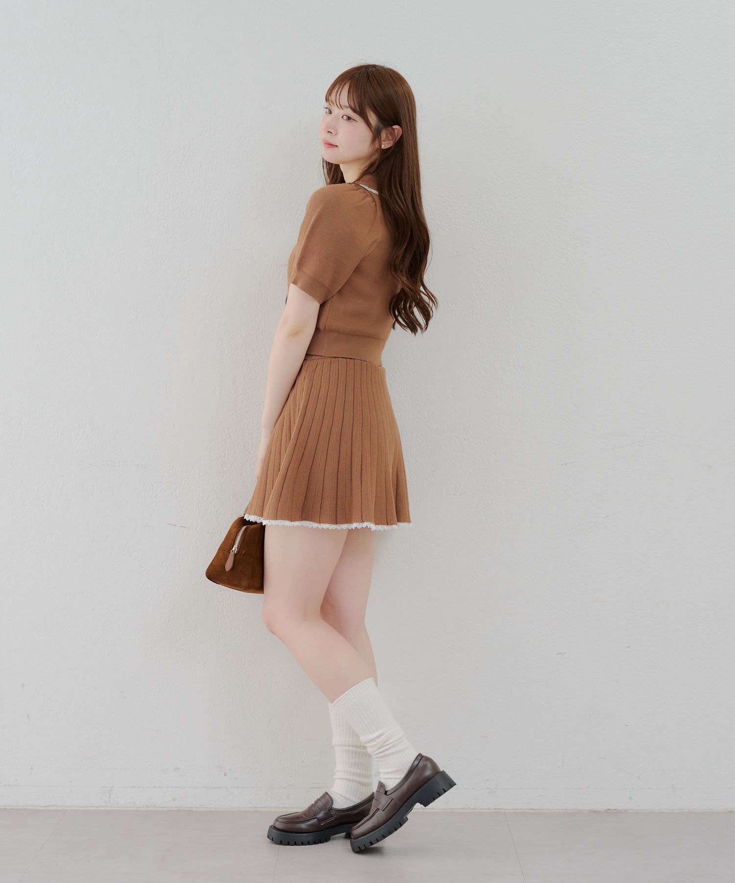 NICE CLAUP / OLIVE des OLIVE OUTLET(ナイスクラップ  / オリーブ デ オリーブ アウトレット) 【RMAF】【トレンドコーデ叶う】ニットセットアップ