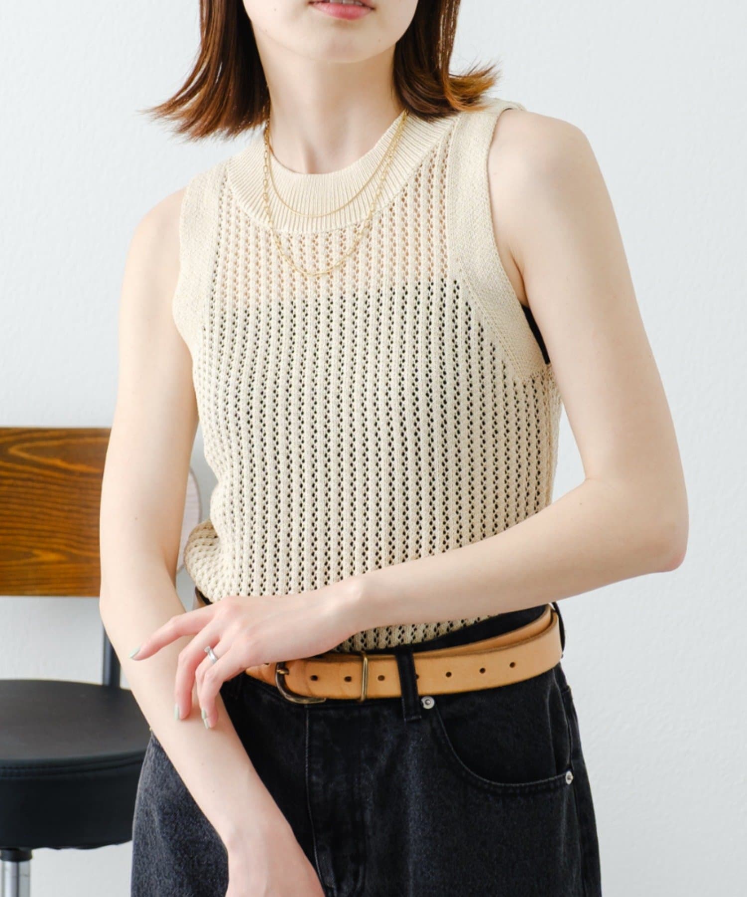 最新 willow】透かし編みタンクニット TYPY(チャオ CIAOPANIC | 服＆ファッション小物