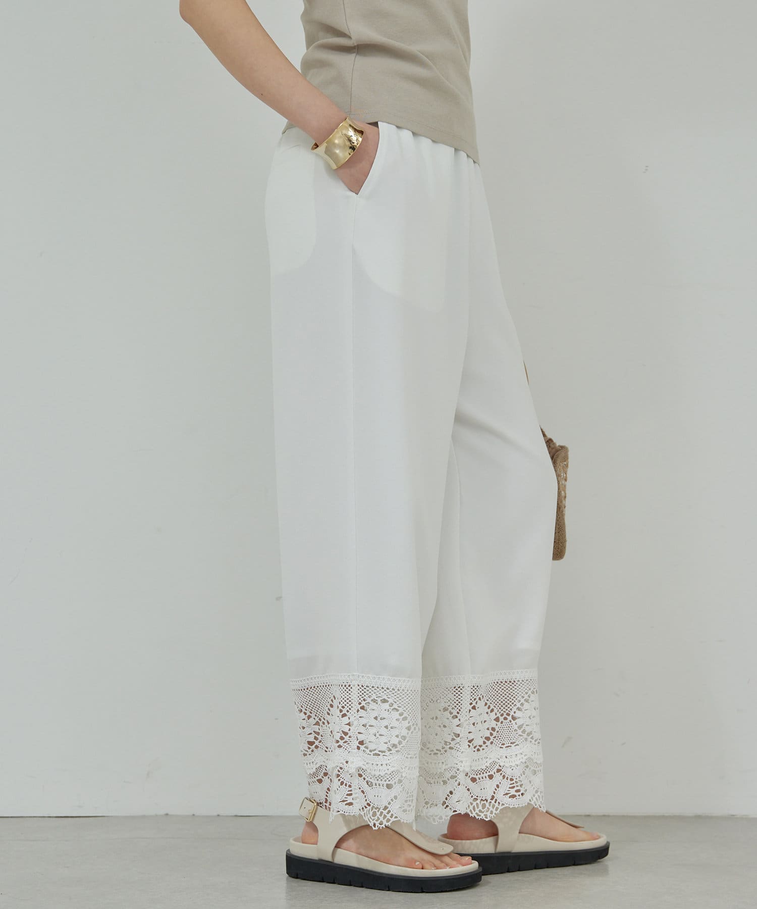 レースパッチパンツ | GALLARDAGALANTE(ガリャルダガランテ)レディース  