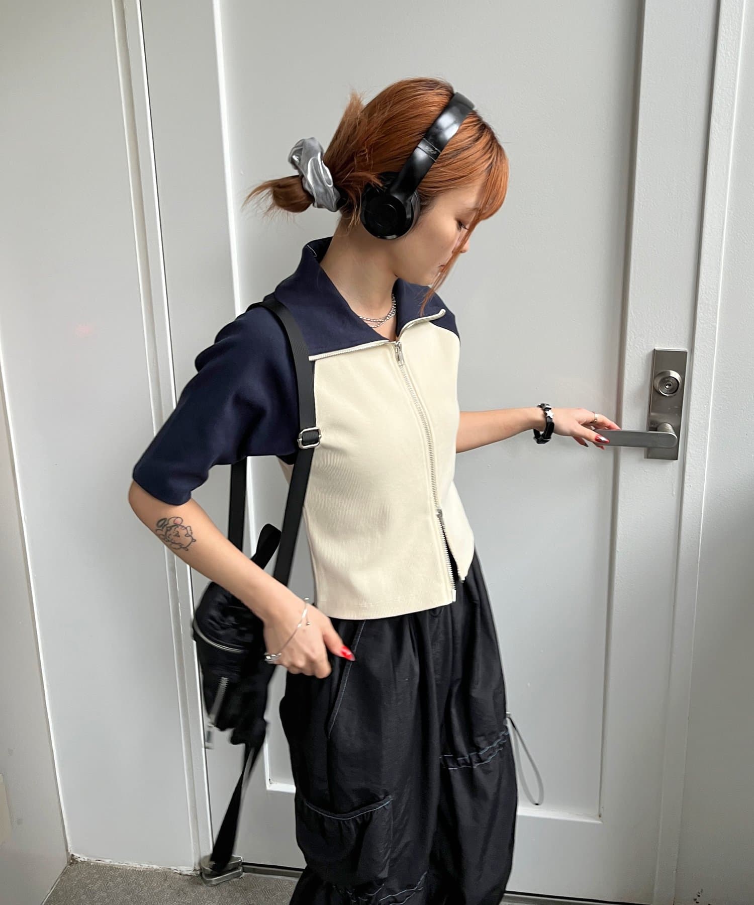 OUTLET(アウトレット) 【WHO'S WHO gallery】ラグランジップリブTEE