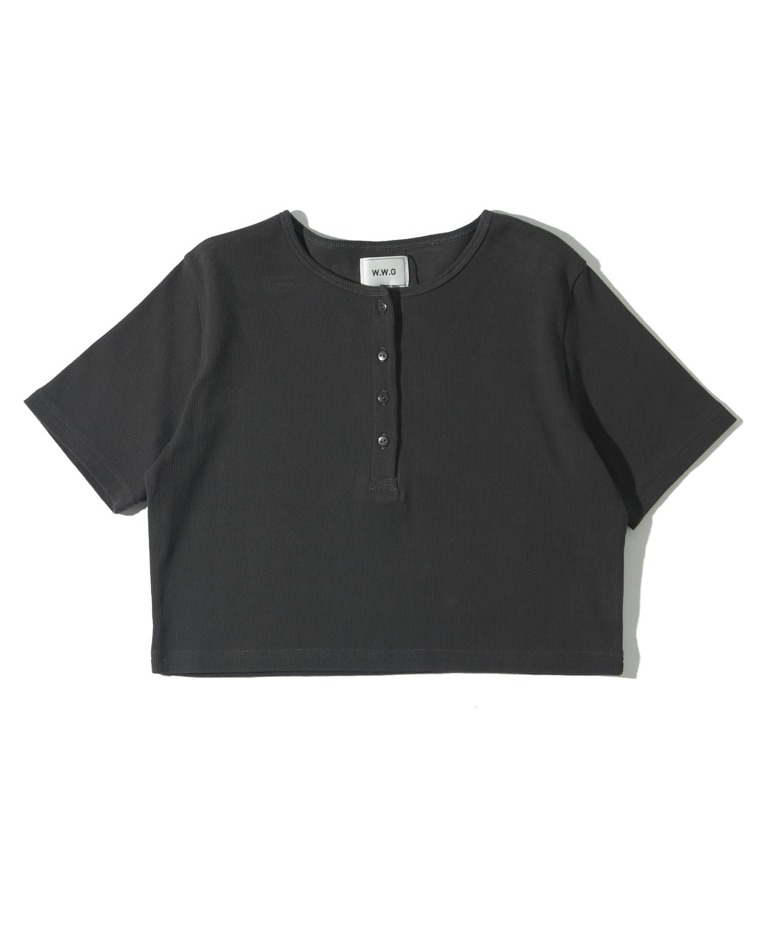 OUTLET(アウトレット) 【WHO'S WHO gallery】ヘンリーネックショートTEE