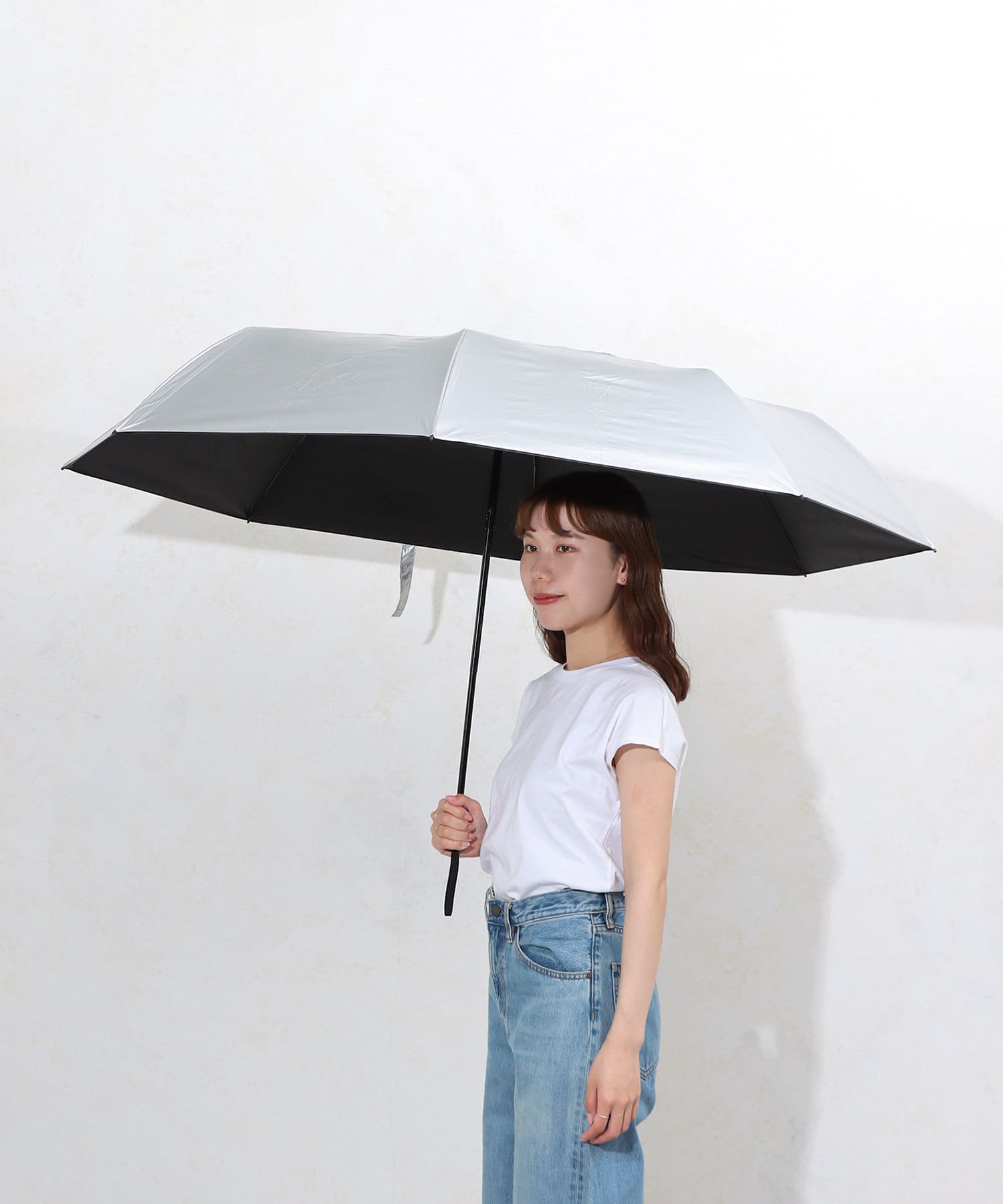 スリーコインズ　大人２人が入れる　晴雨兼用折傘　新品未使用　日傘 大人2人が入れる！》晴雨兼用折傘BIG | 3COINS(スリーコインズ