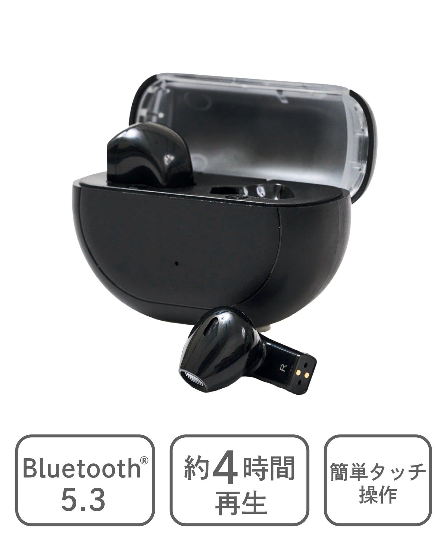 3COINS(スリーコインズ) インナーイヤーワイヤレスイヤホン