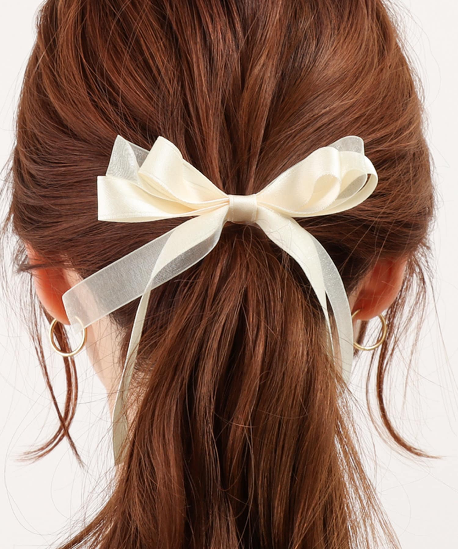 3COINS(スリーコインズ) チュールリボンヘアフック
