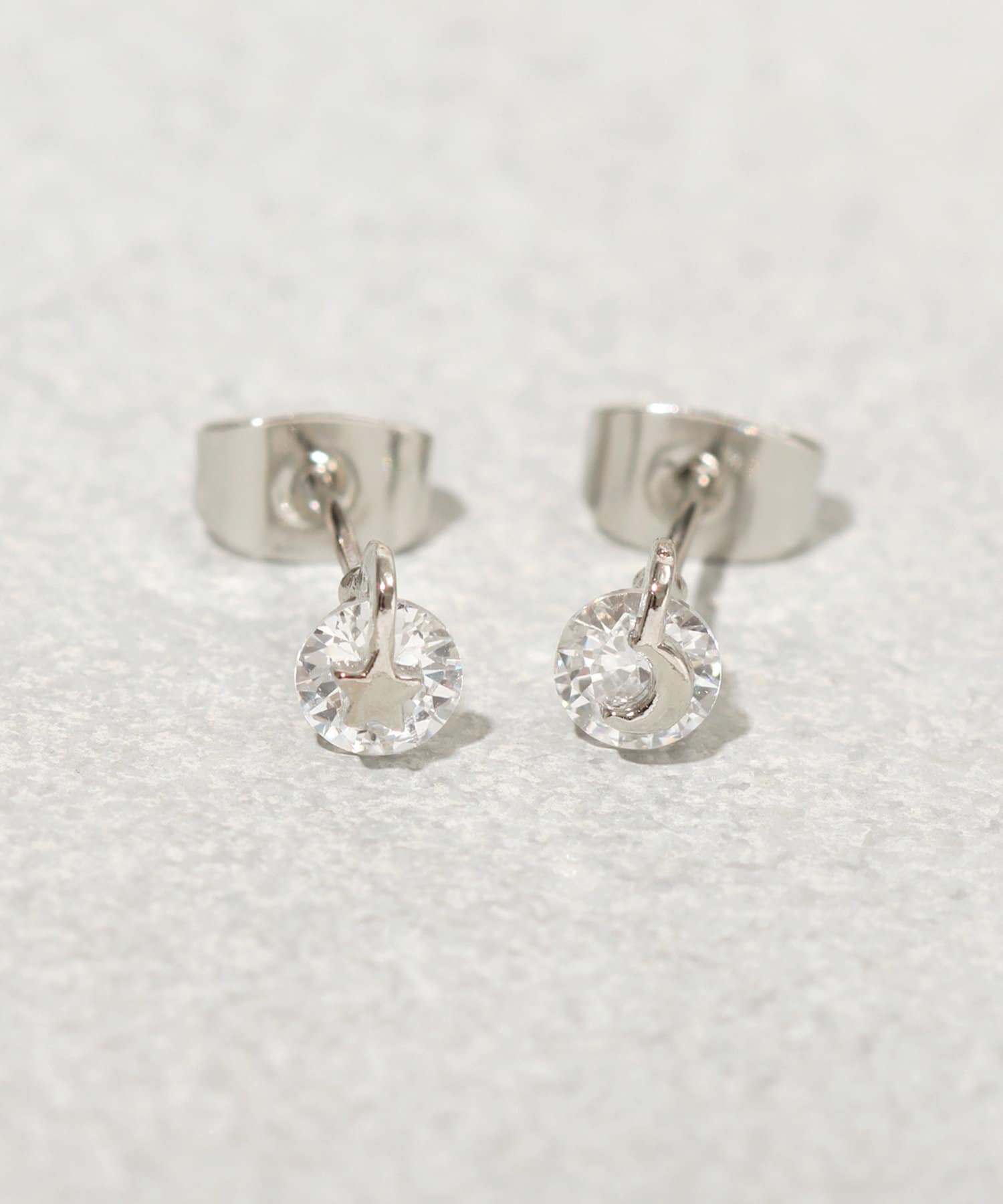 3COINS(スリーコインズ) スタームーンミニピアス
