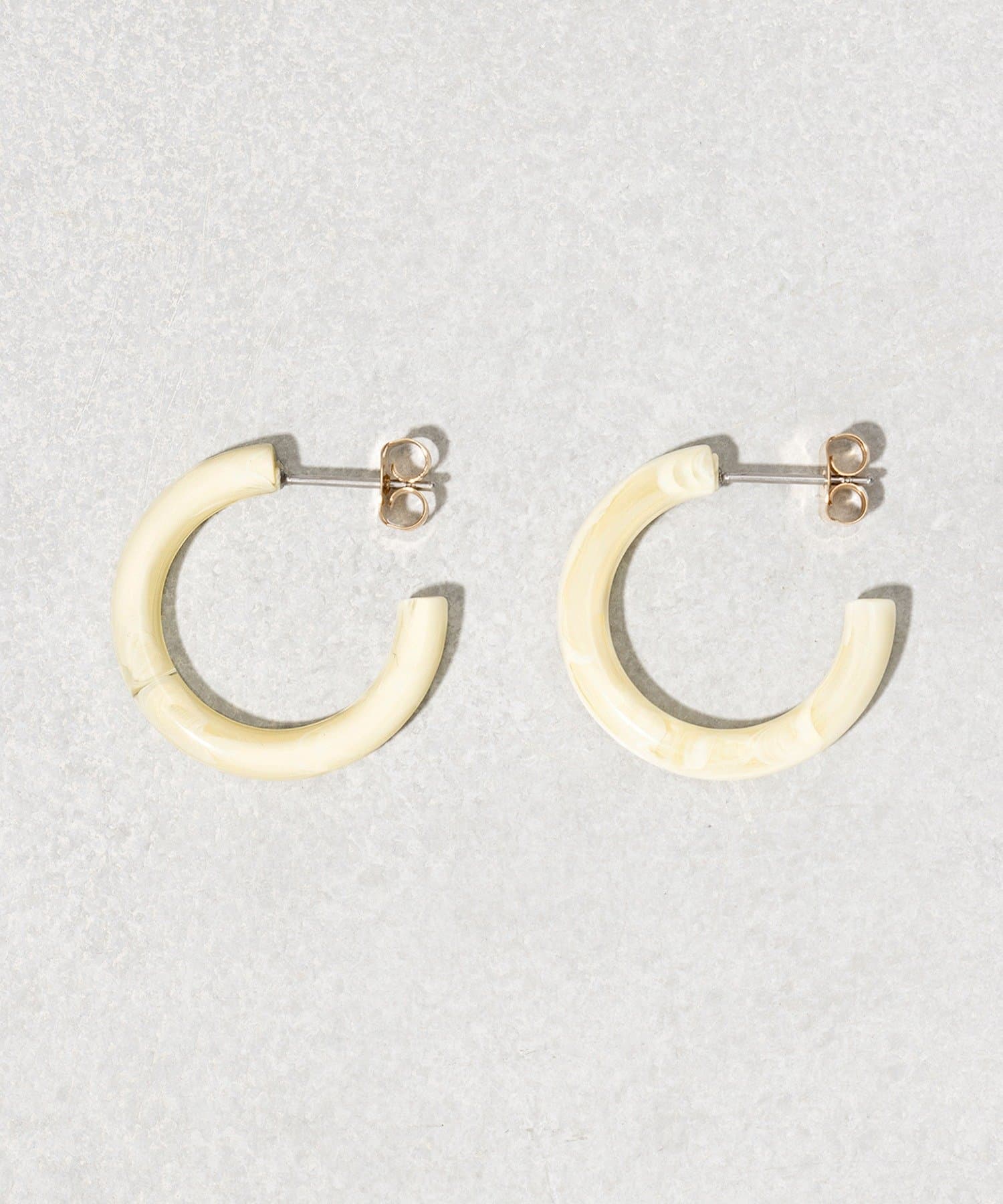 3COINS(スリーコインズ) マーブルフープピアス