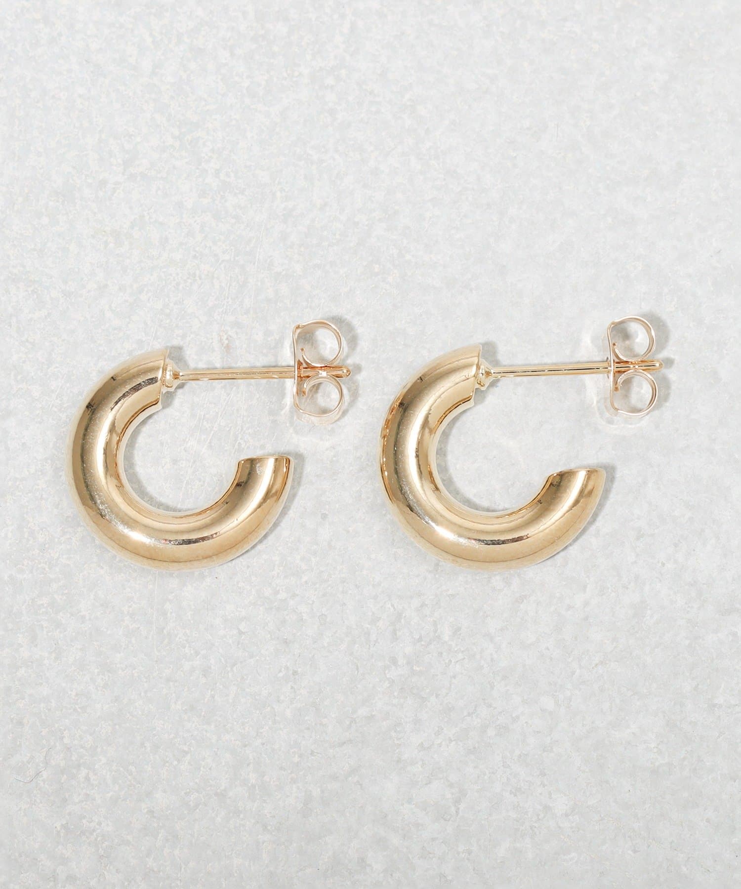 3COINS(スリーコインズ) ワイドメタルフープピアス