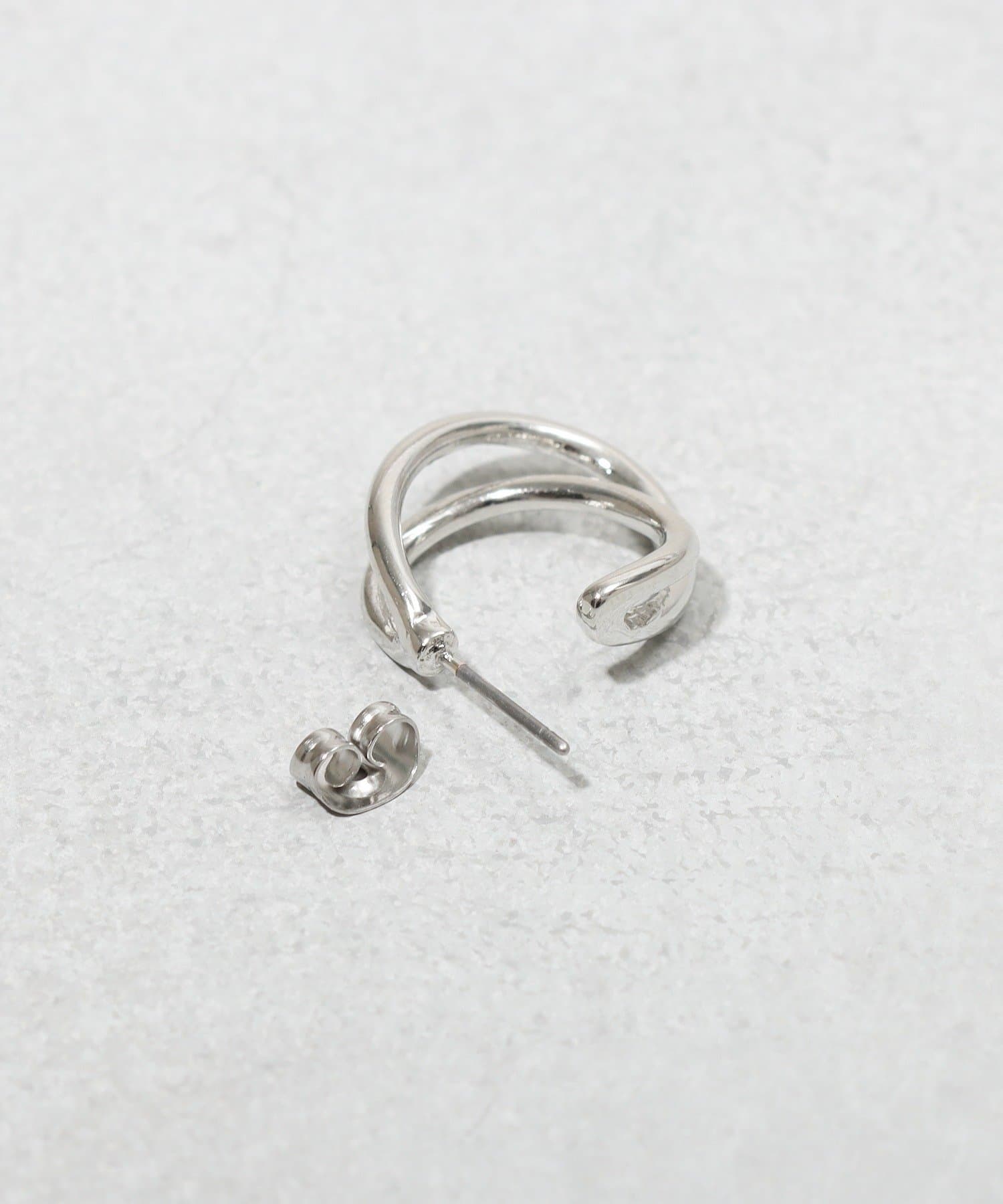 3COINS(スリーコインズ) メタルフープピアス