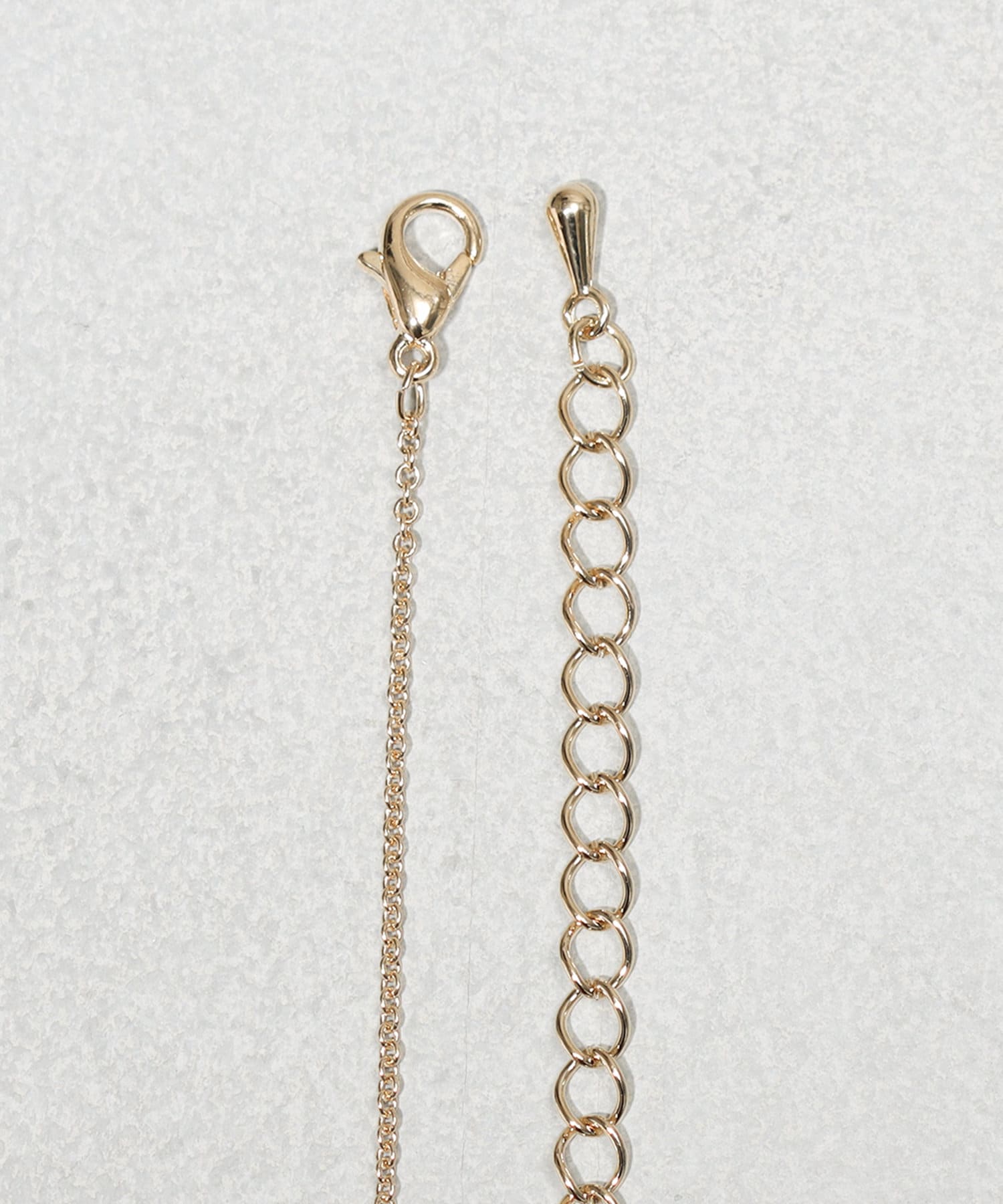3COINS(スリーコインズ) ターコイズメタルバーロングネックレス
