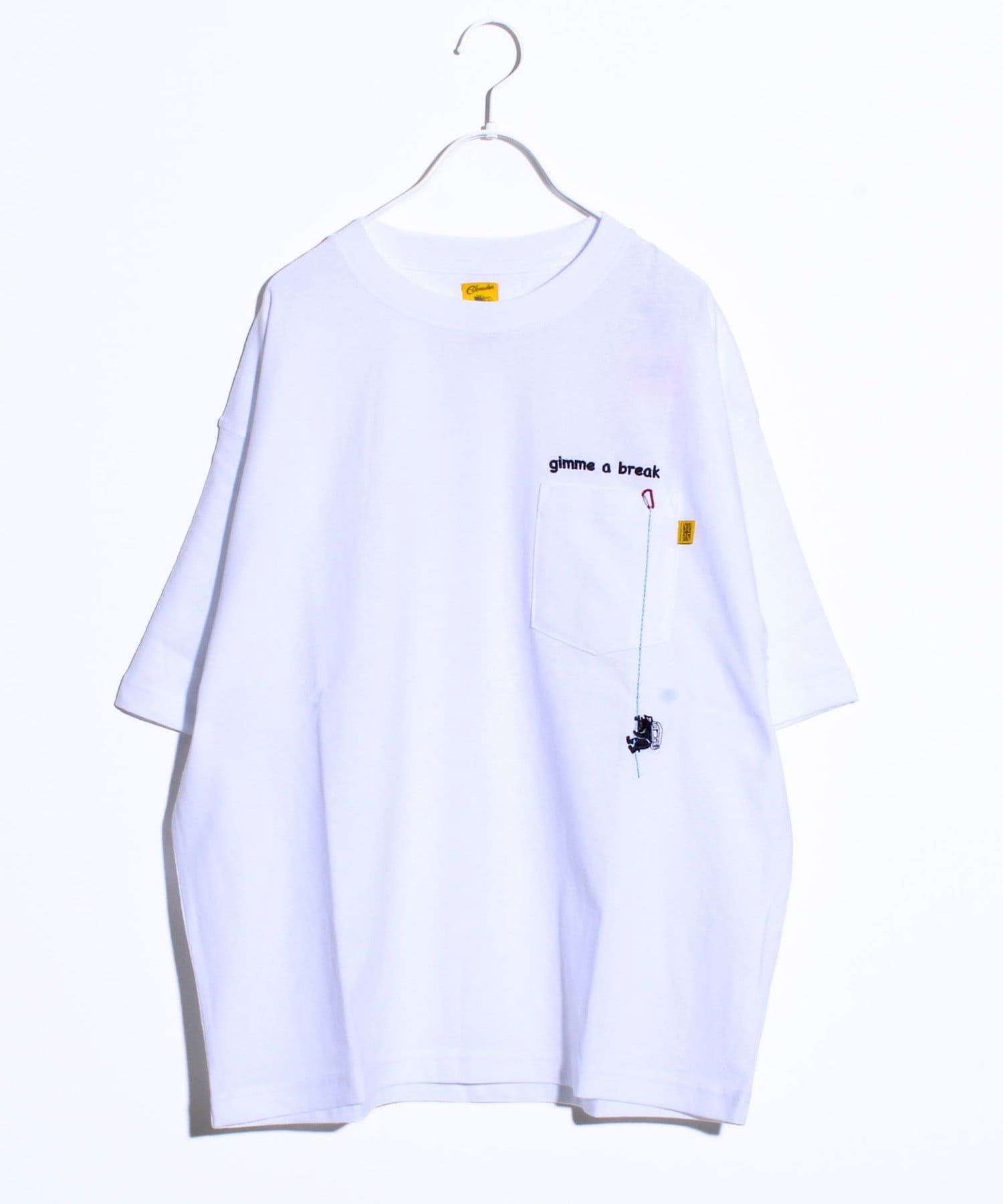 FREDY & GLOSTER(フレディ アンド グロスター) 【COBMASTER】天竺ピグメント加工 クライマーベアーポケット刺繍Tシャツ