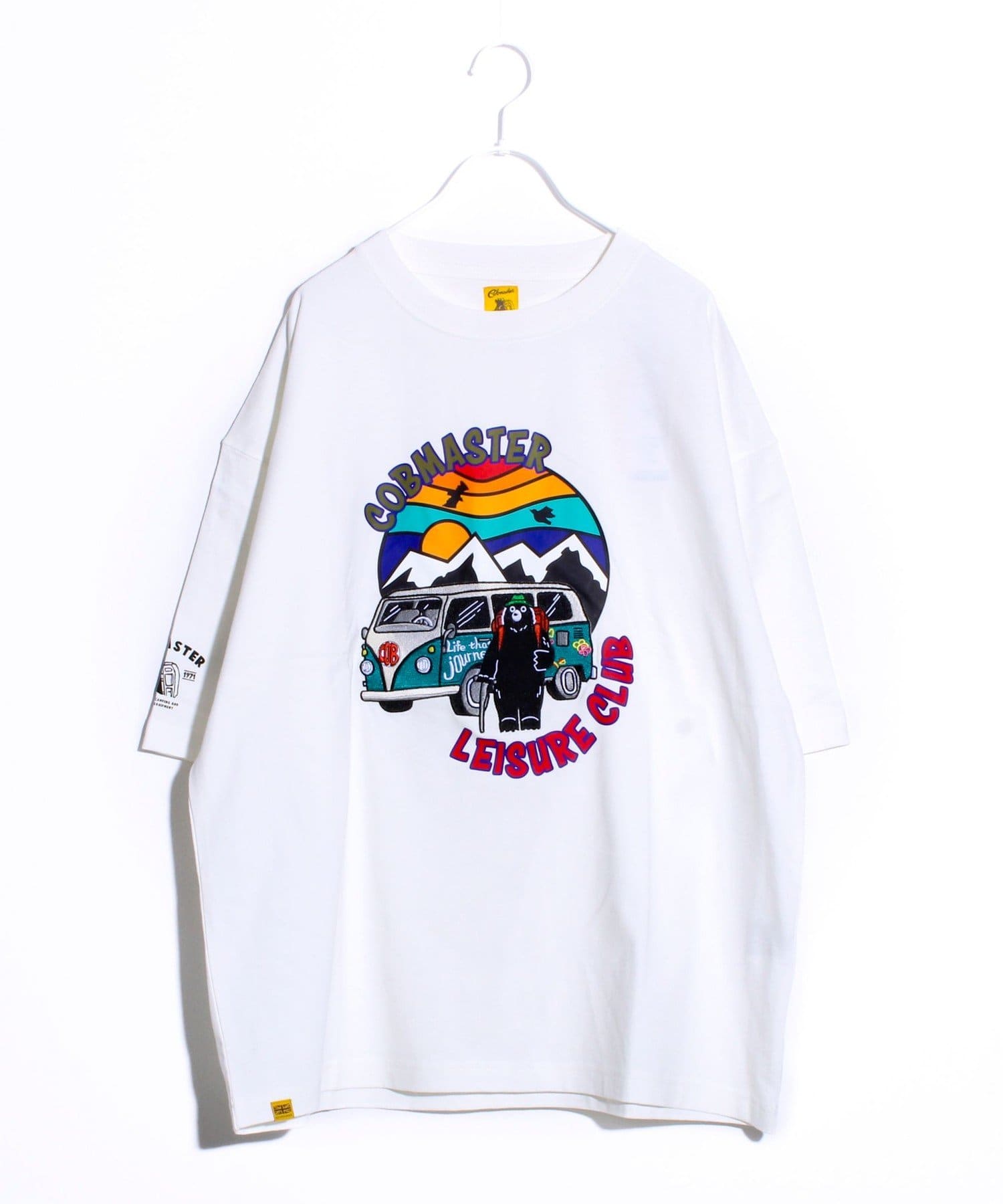 FREDY & GLOSTER(フレディ アンド グロスター) 【COBMASTER】吸水速乾 旅するベアーTシャツ フロントプリント