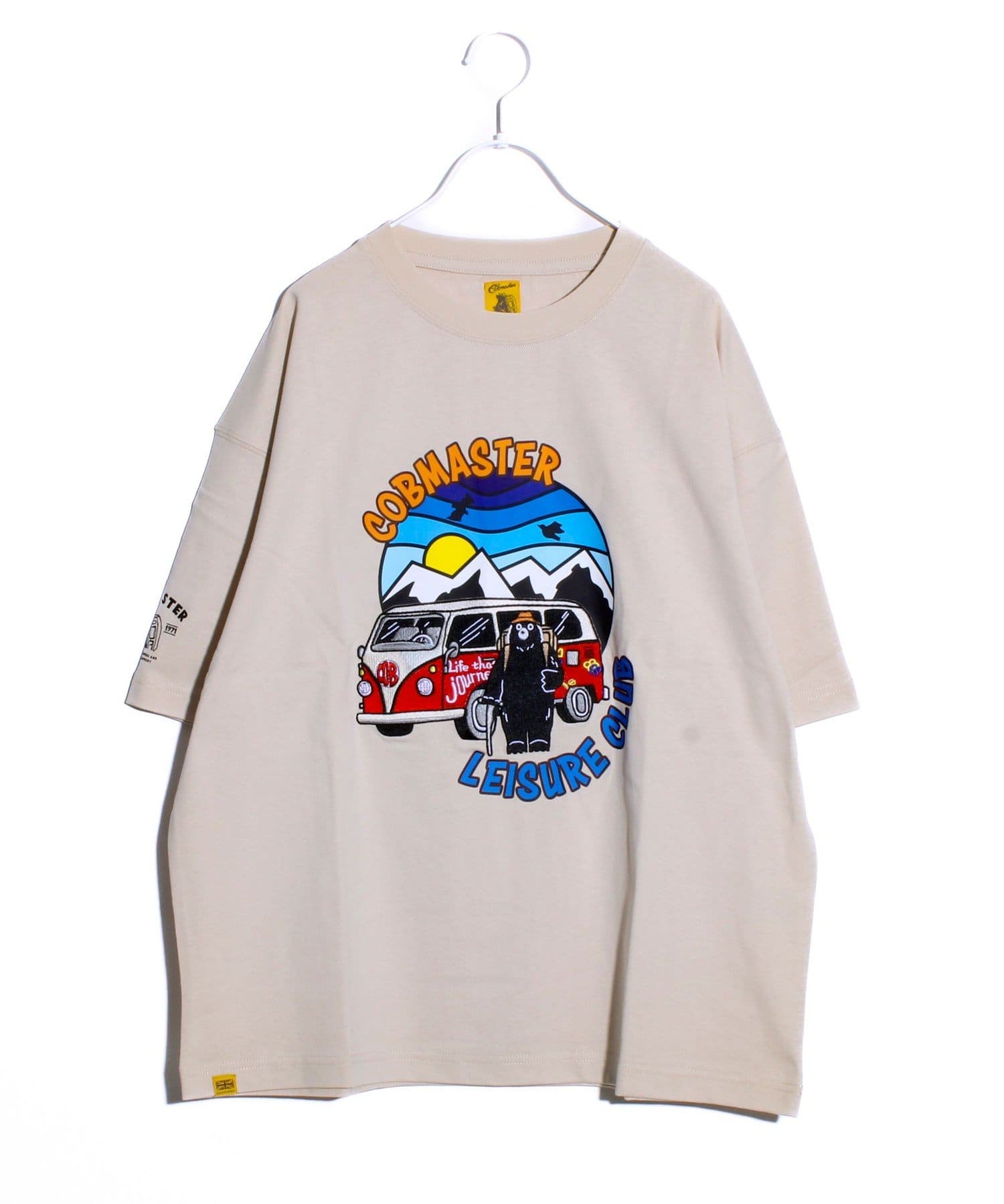 FREDY & GLOSTER(フレディ アンド グロスター) 【COBMASTER】吸水速乾 旅するベアーTシャツ フロントプリント