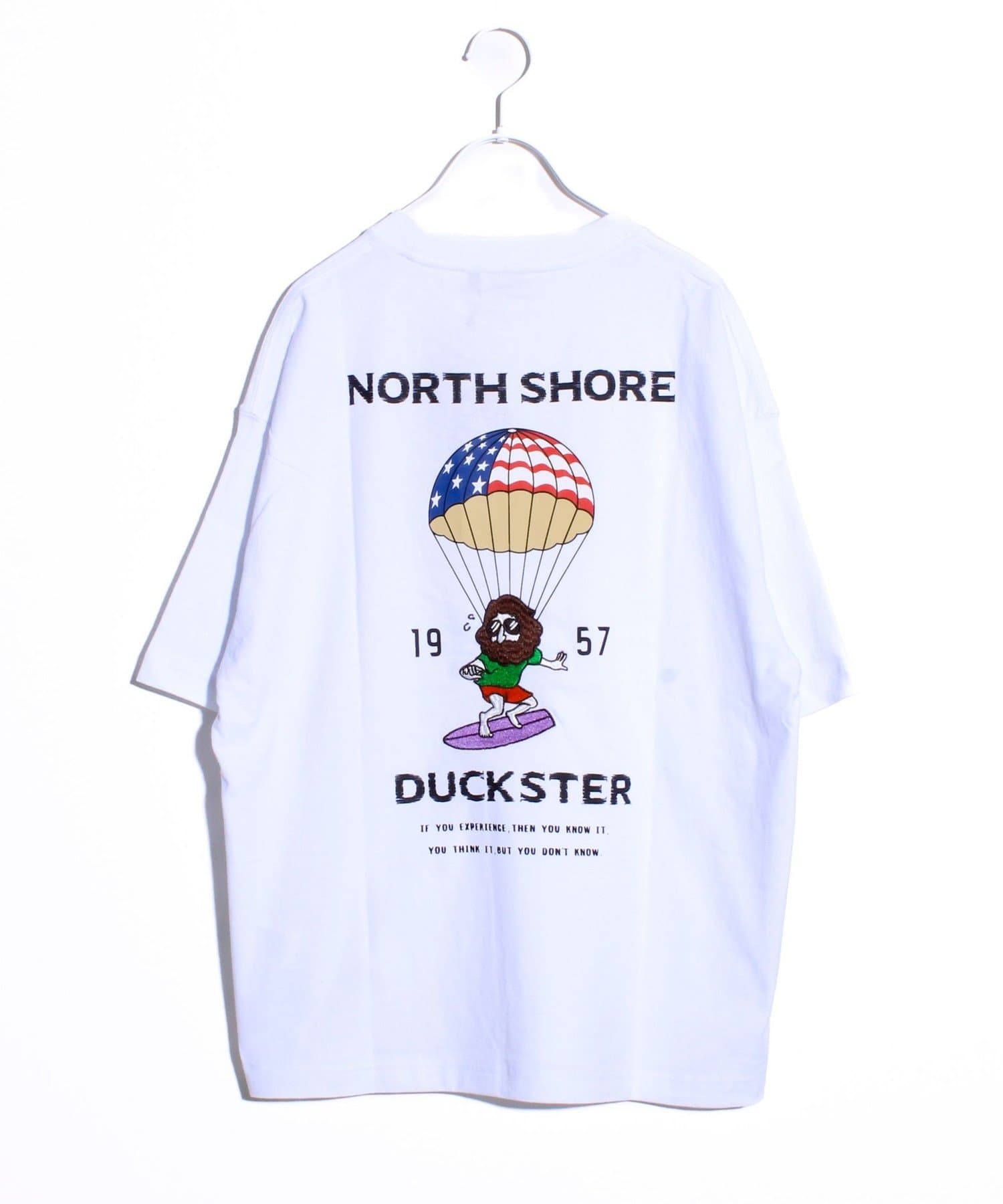 FREDY & GLOSTER(フレディ アンド グロスター) 【Duckster】吸水速乾天竺PARACHUTE RIDER バックプリントT