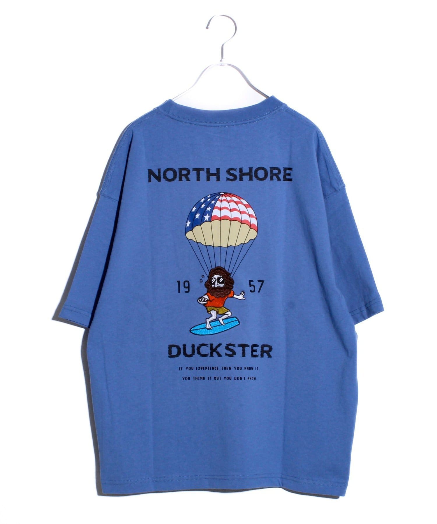 FREDY & GLOSTER(フレディ アンド グロスター) 【Duckster】吸水速乾天竺PARACHUTE RIDER バックプリントT