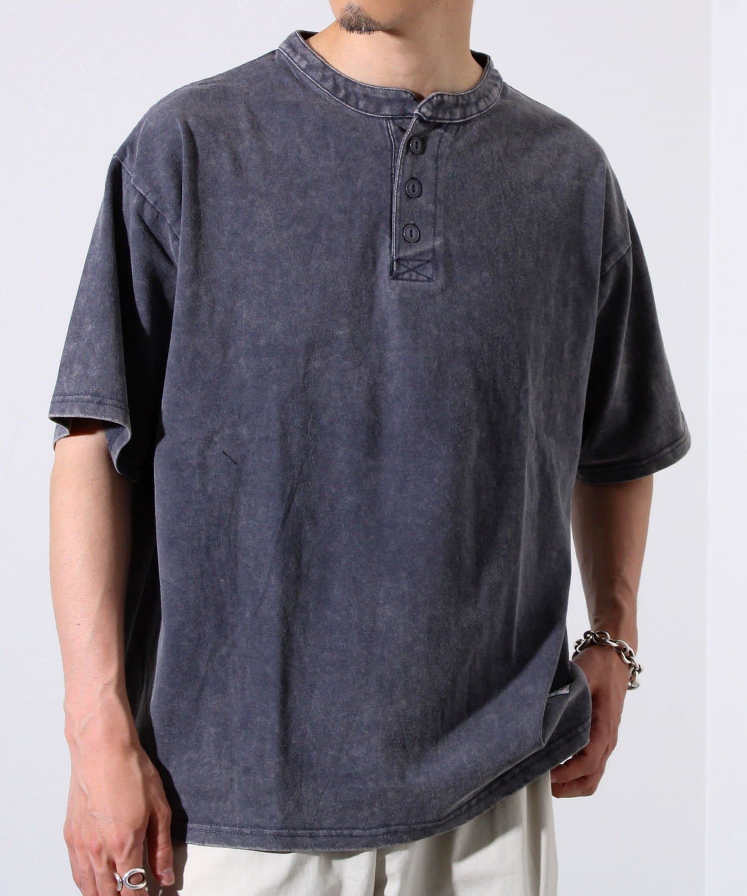 FREDY & GLOSTER(フレディ アンド グロスター) 【FREDYMAC】 USコットン スノーウォッシュ ヘンリーネックTシャツ