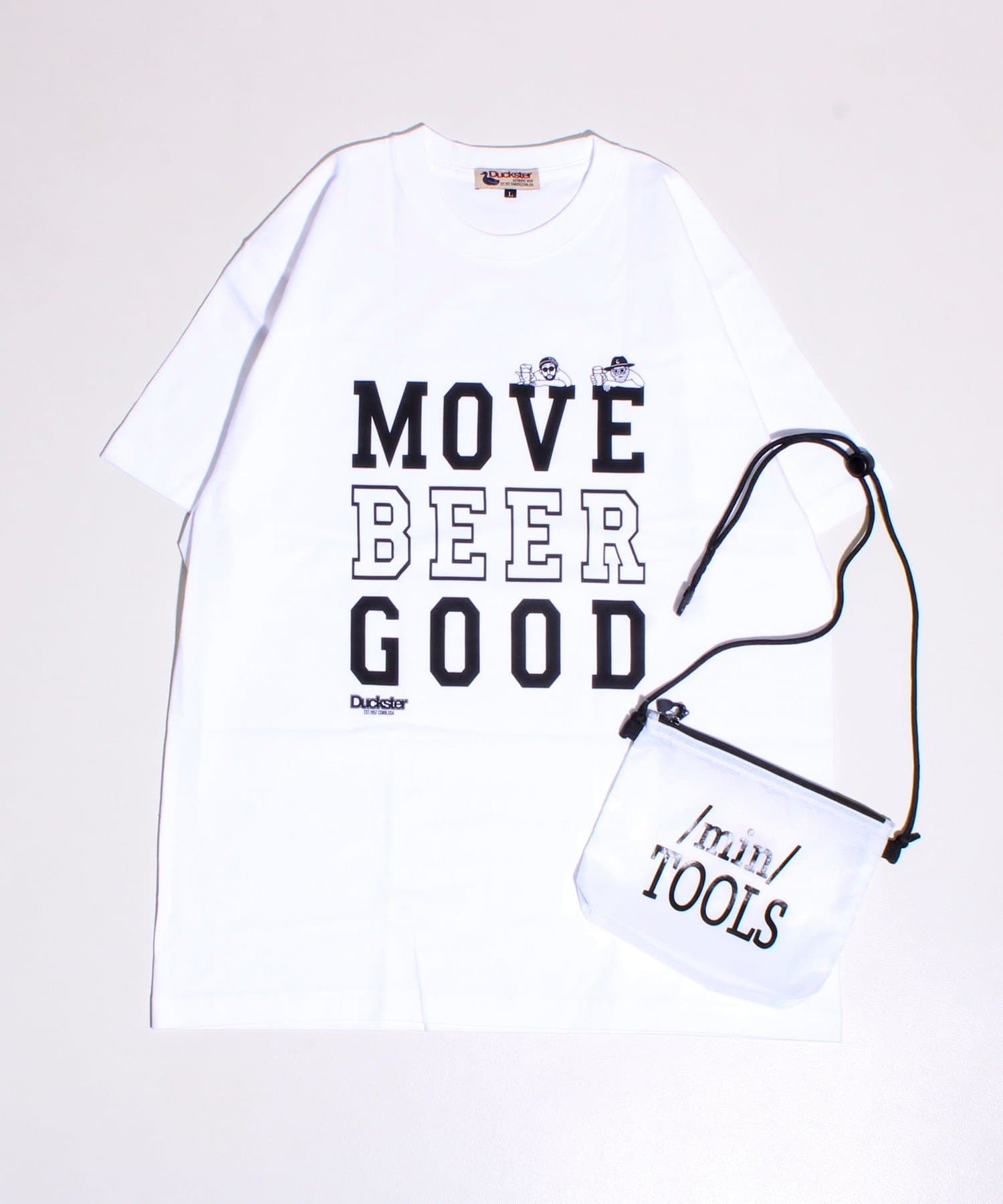 FREDY & GLOSTER(フレディ アンド グロスター) 【Duckster】6.6オンス 度詰め天竺 ワンマイルTシャツ＆サコッシュ