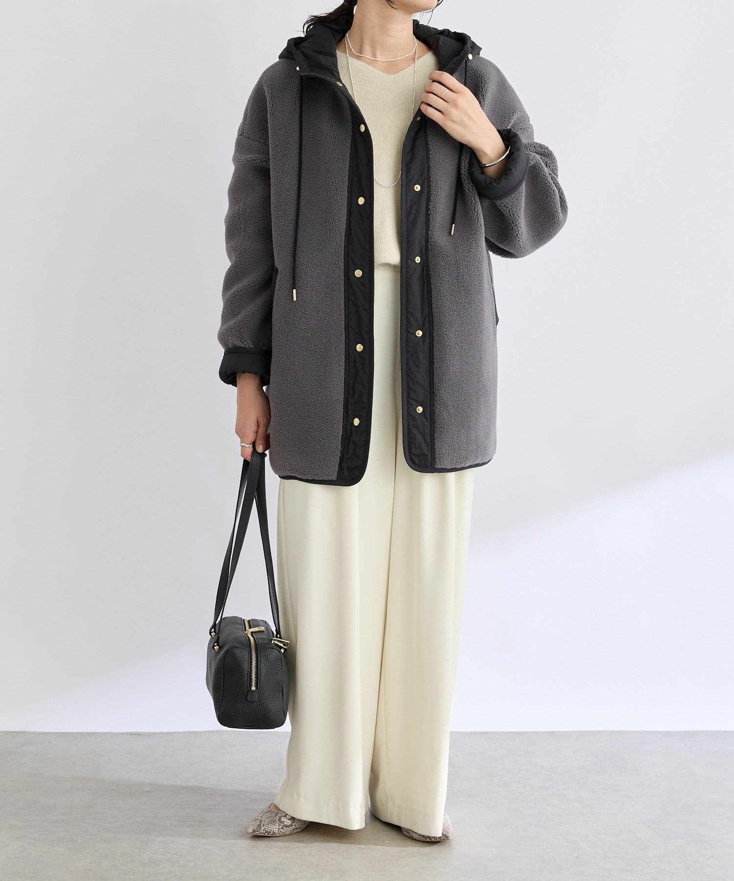 RIVE DROITE(リヴドロワ) 【コーデのポイントに】ワイドスクエアショルダーバッグ